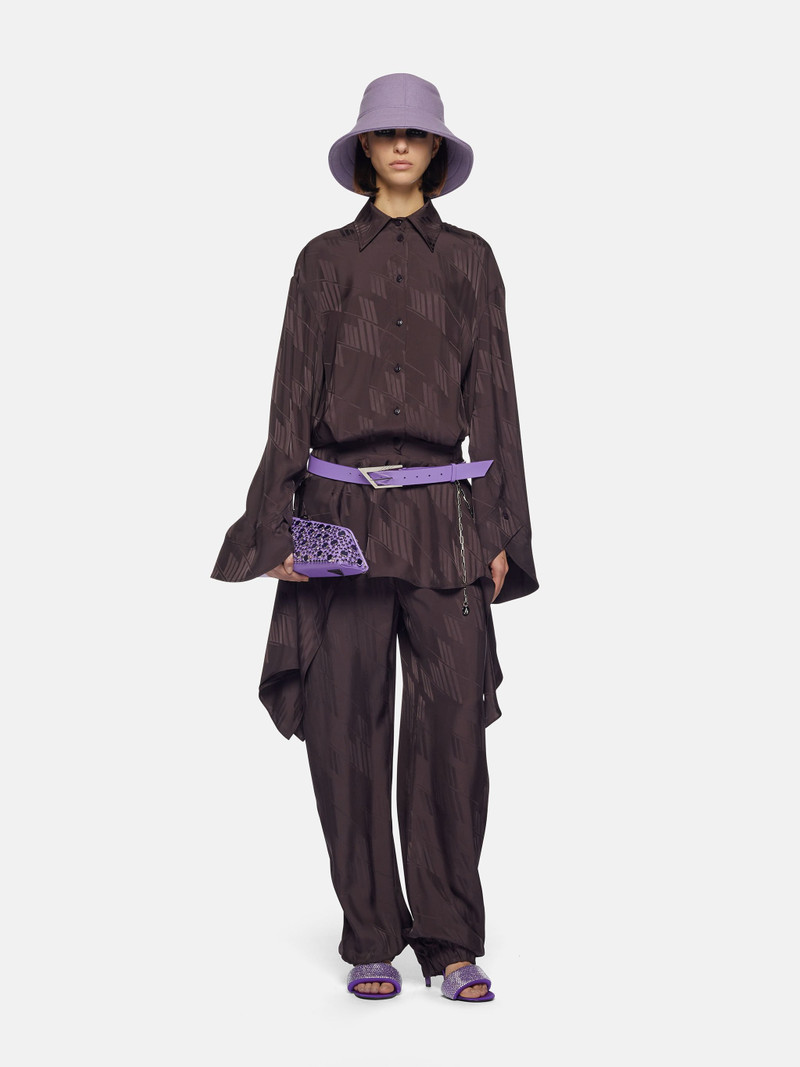 THE ATTICO DARK BROWN LONG PANTS outlook