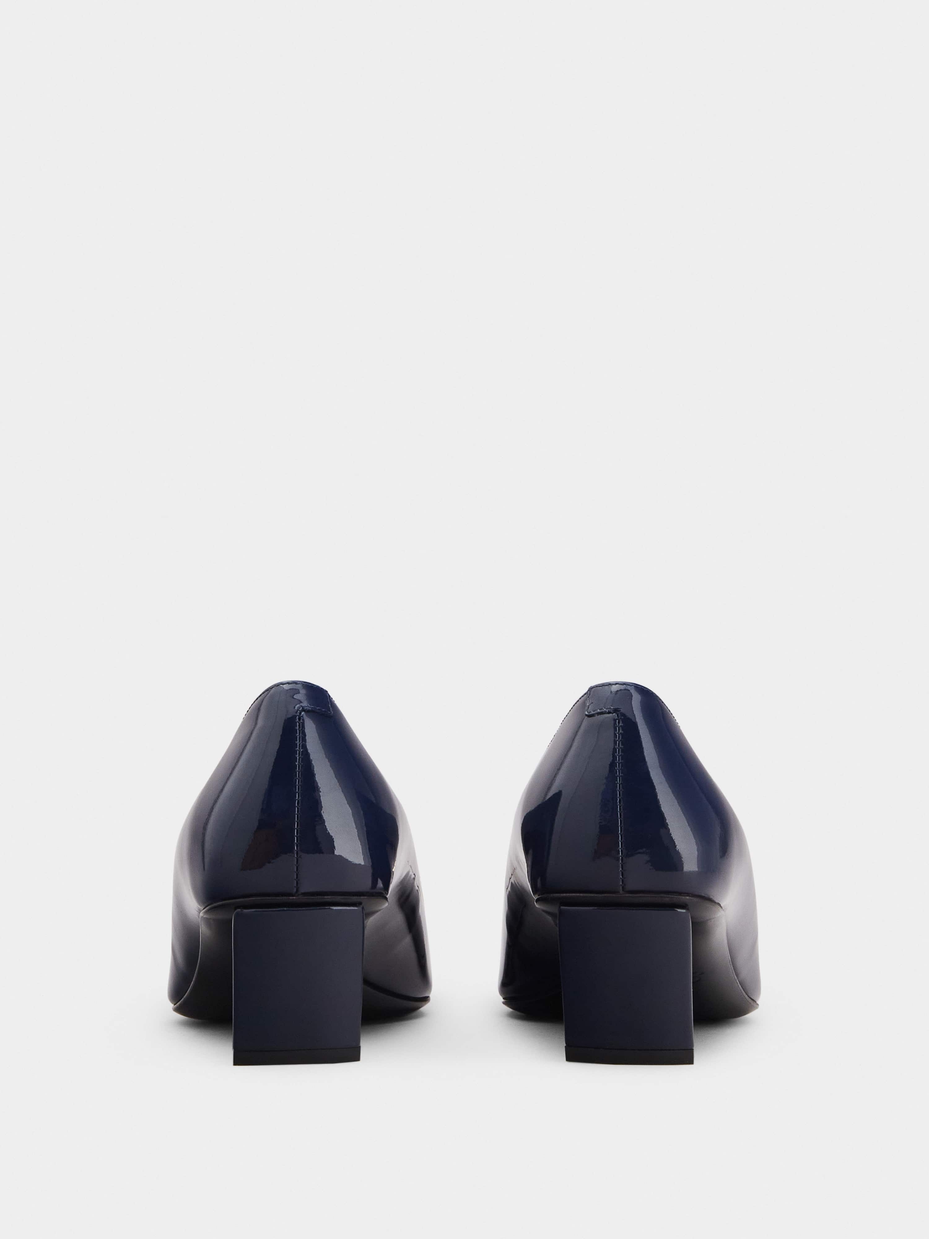 Belle Vivier Metal Buckle Pumps in Patent Leather - 5