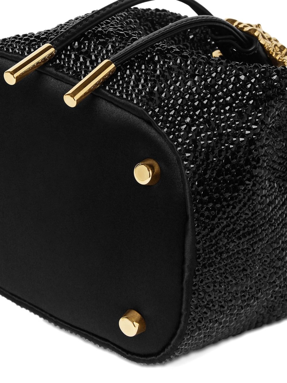 La Medusa crystal-embellished mini bucket bag - 3