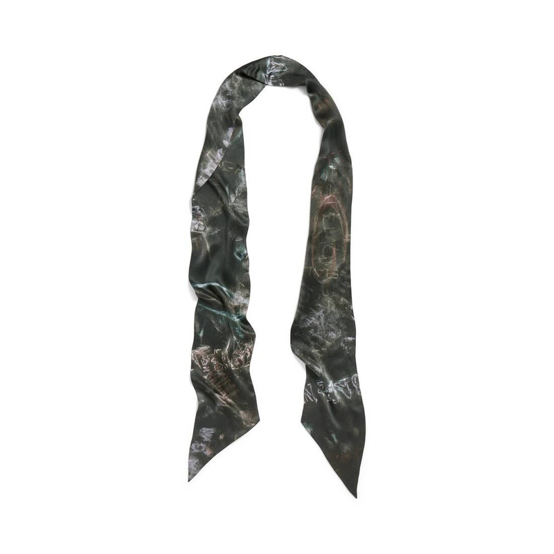 BALENCIAGA Women's Washed Crayon Scarf in Washed Black outlook