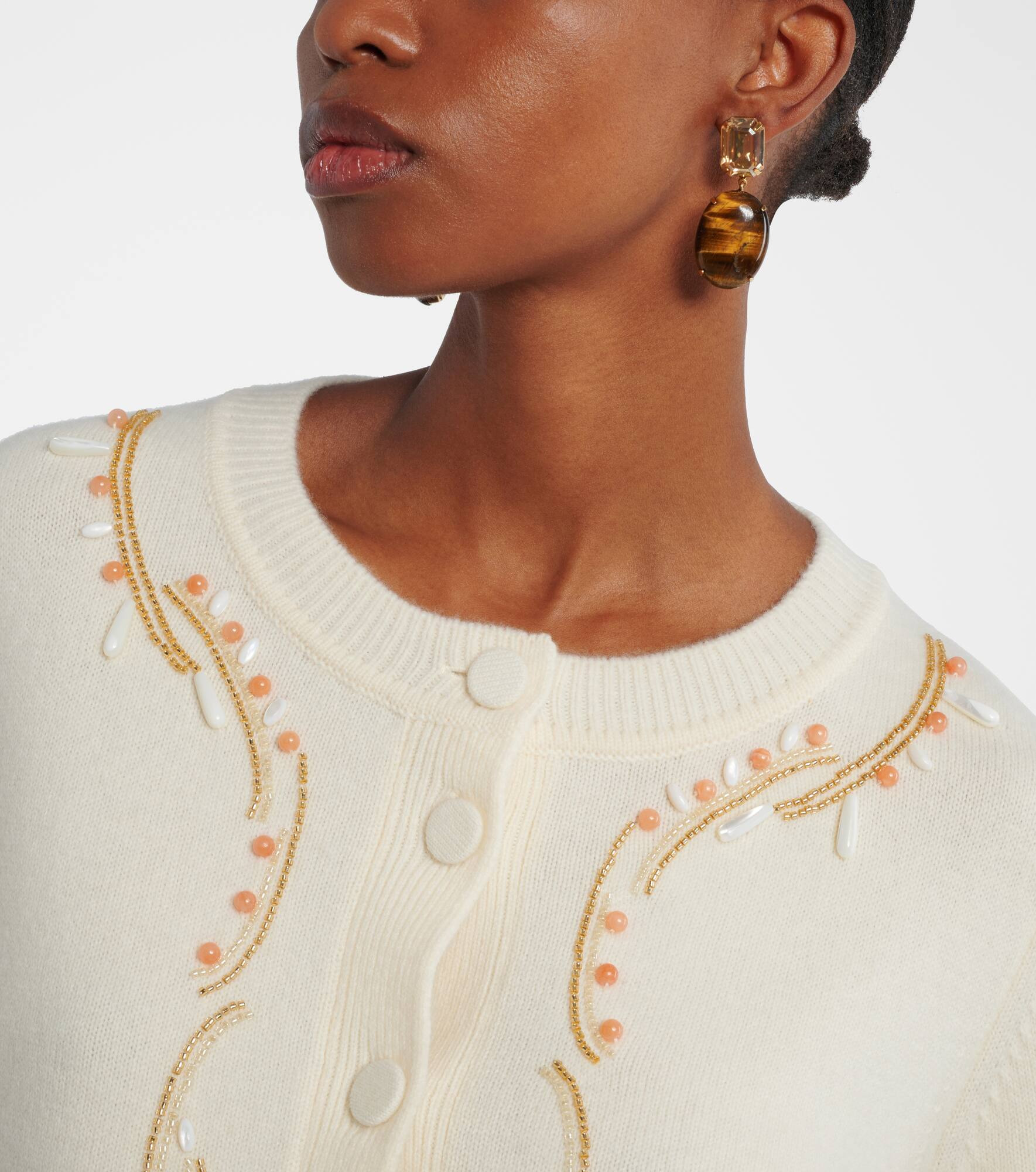 Xiomara crystal-embellished gold-plated earrings - 6