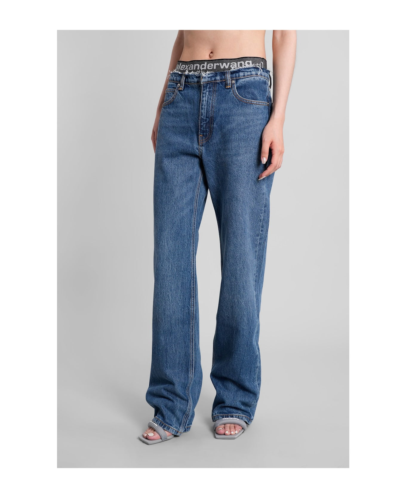 Jeans In Blue Cotton - 4