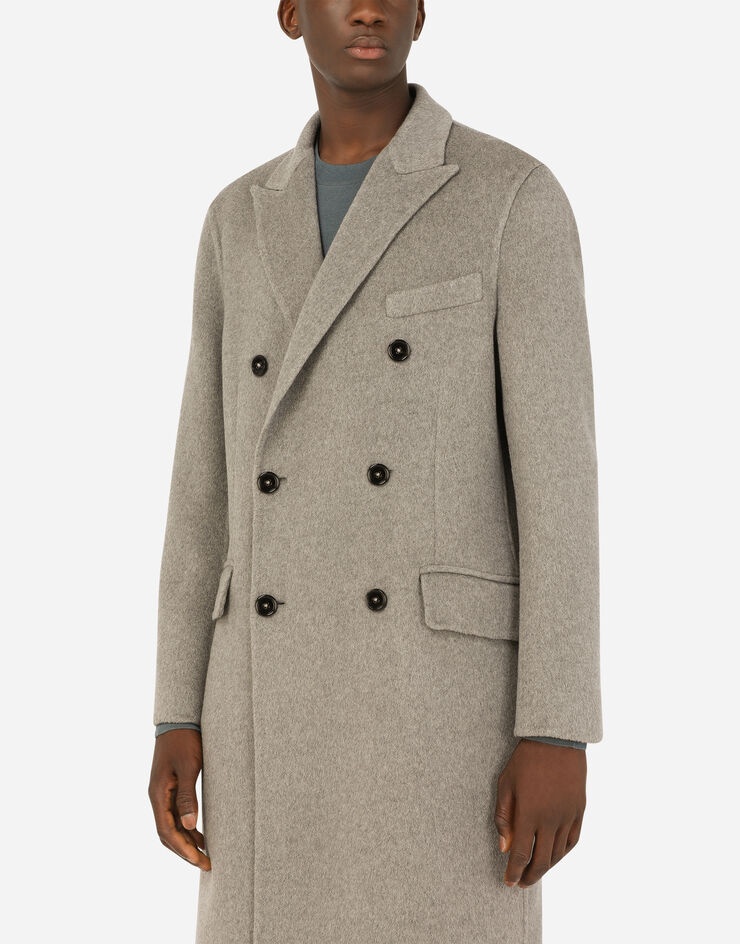 Double-breasted double cashmere coat - 4