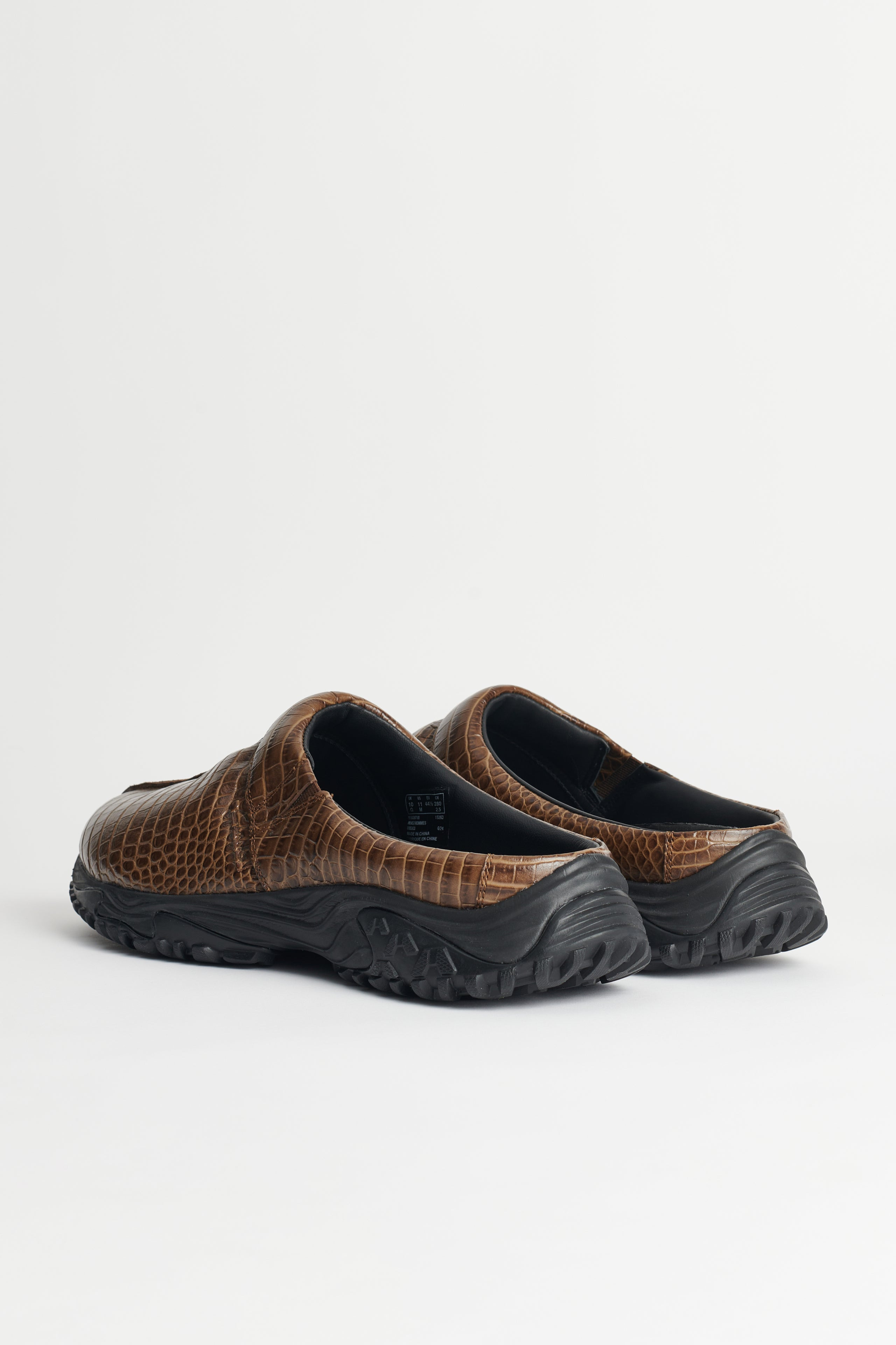 MARTINE ROSE X CLARKS CLOG BROWN CROC - 4