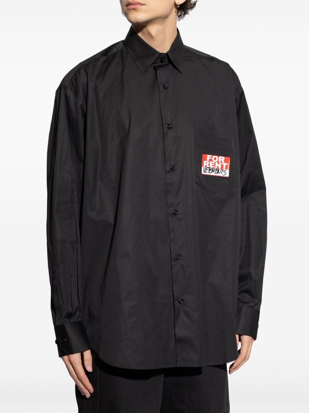 sticker-print shirt - 3