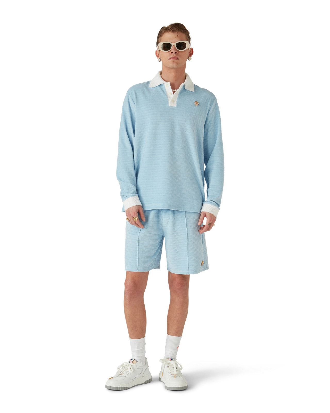 Velour Stripe Shorts | Casablanca Paris - 2