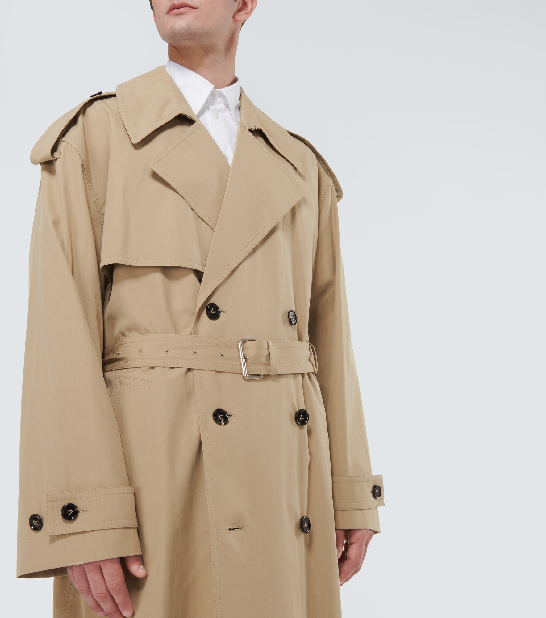 Cotton-blend trench coat - 5