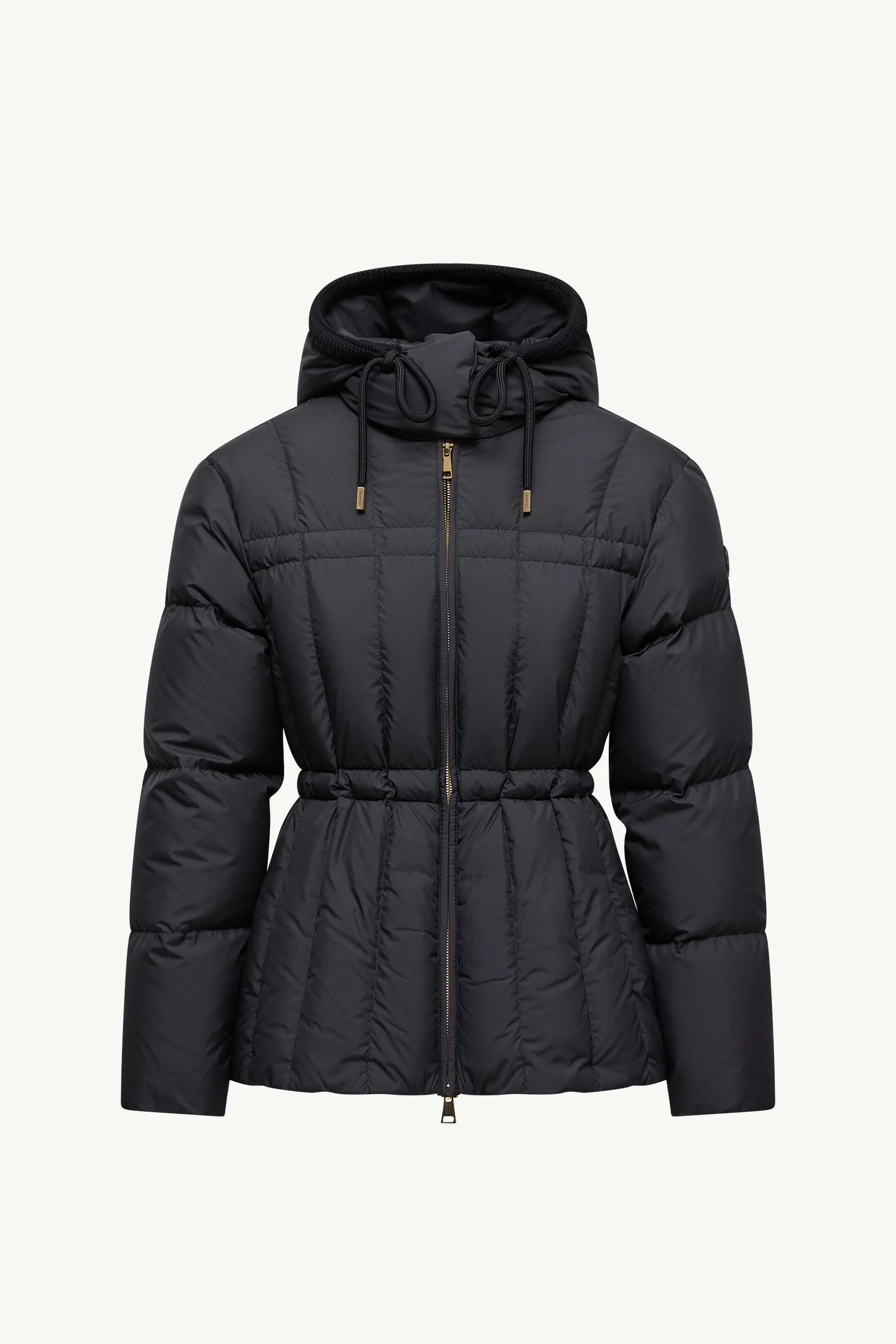Estom Vertical-Quilted Hooded Short Down Jacket - 1