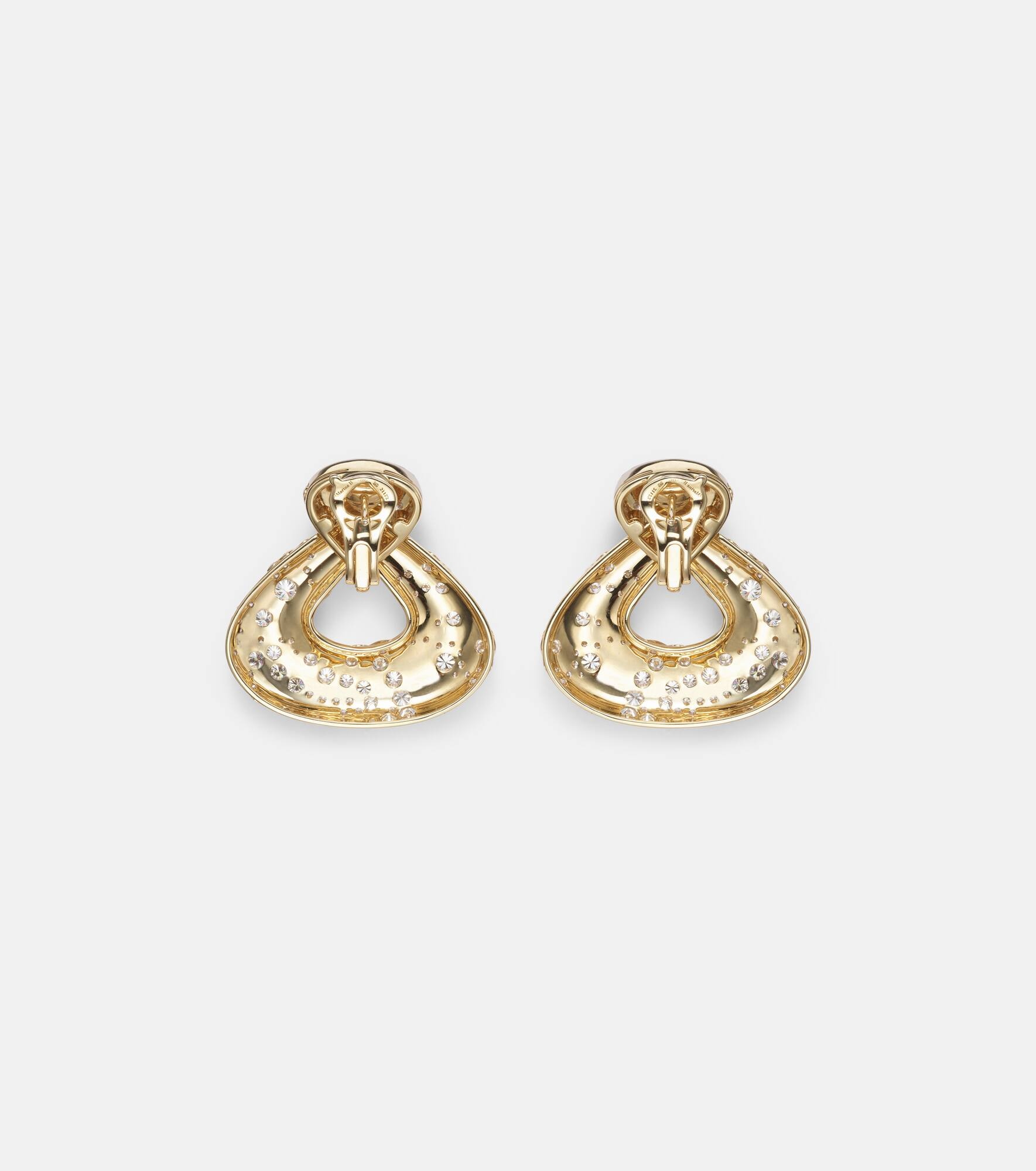 Annec 18kt gold earrings with diamonds - 4
