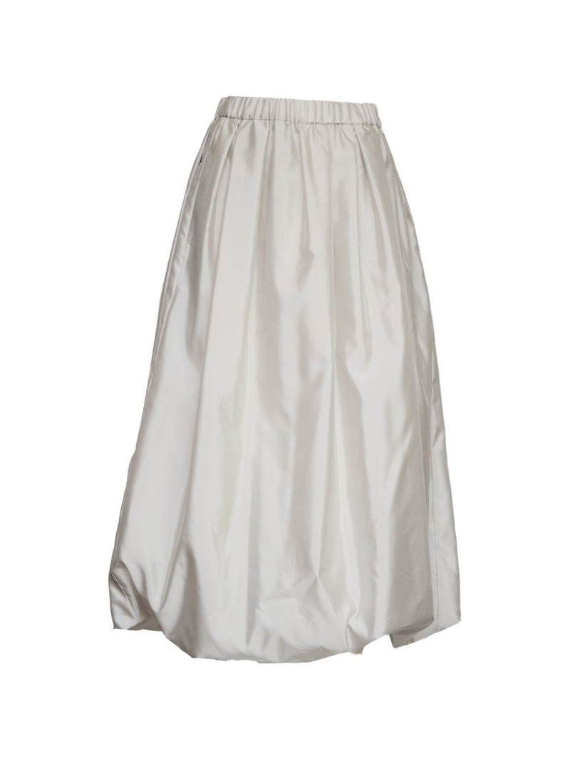 elastic waist gathered skirt 1