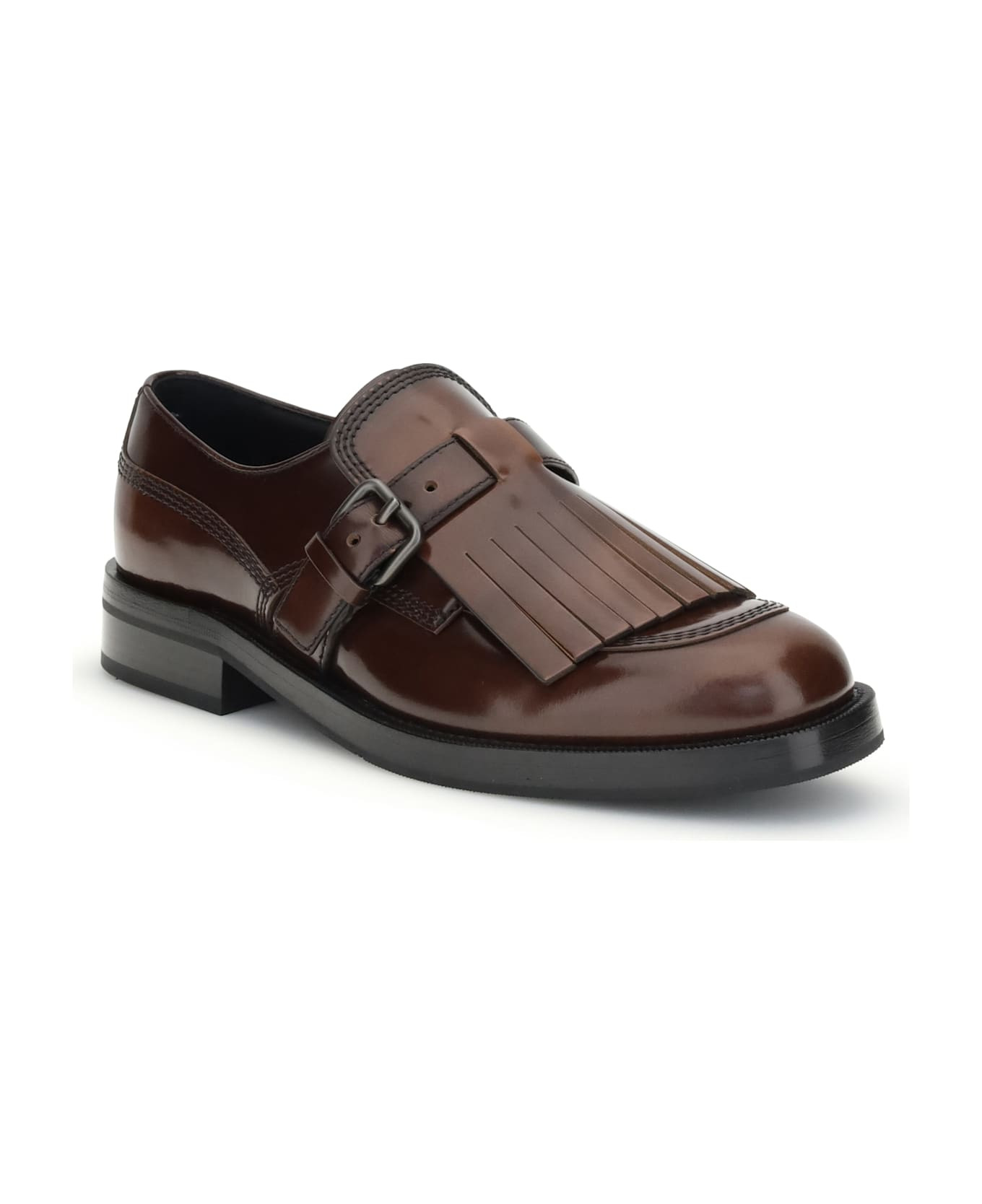 Lace Up Shoes With Fringes - 2