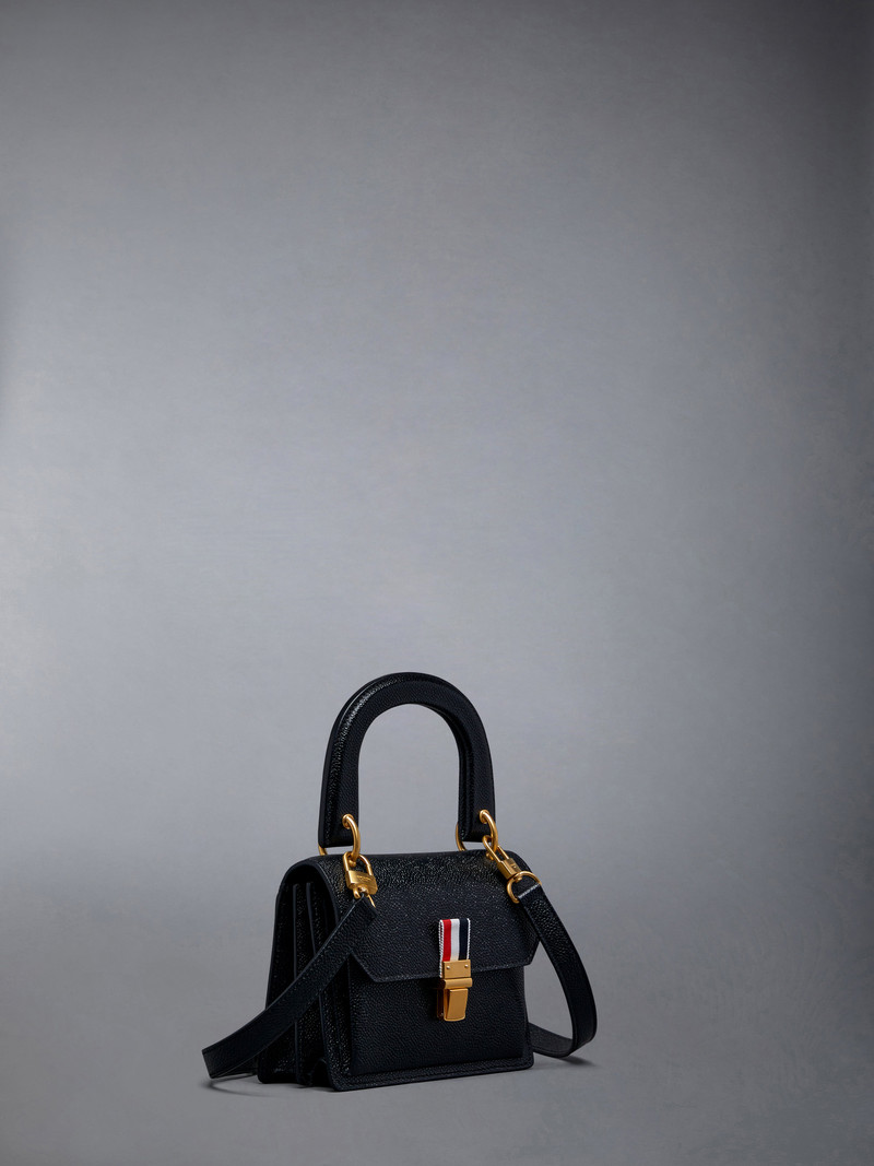 Thom Browne Pebble Grain Leather Mini School Bag outlook
