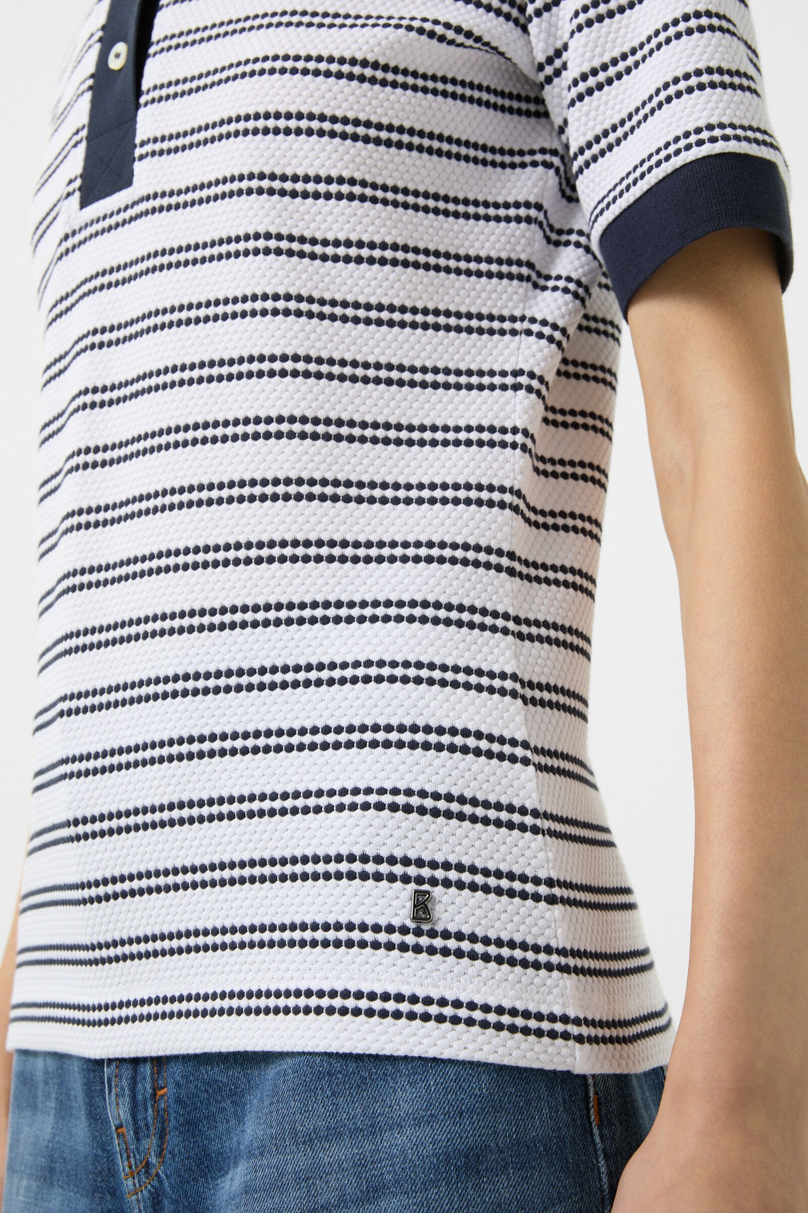 Wendy Polo shirt in Navy blue/White - 5
