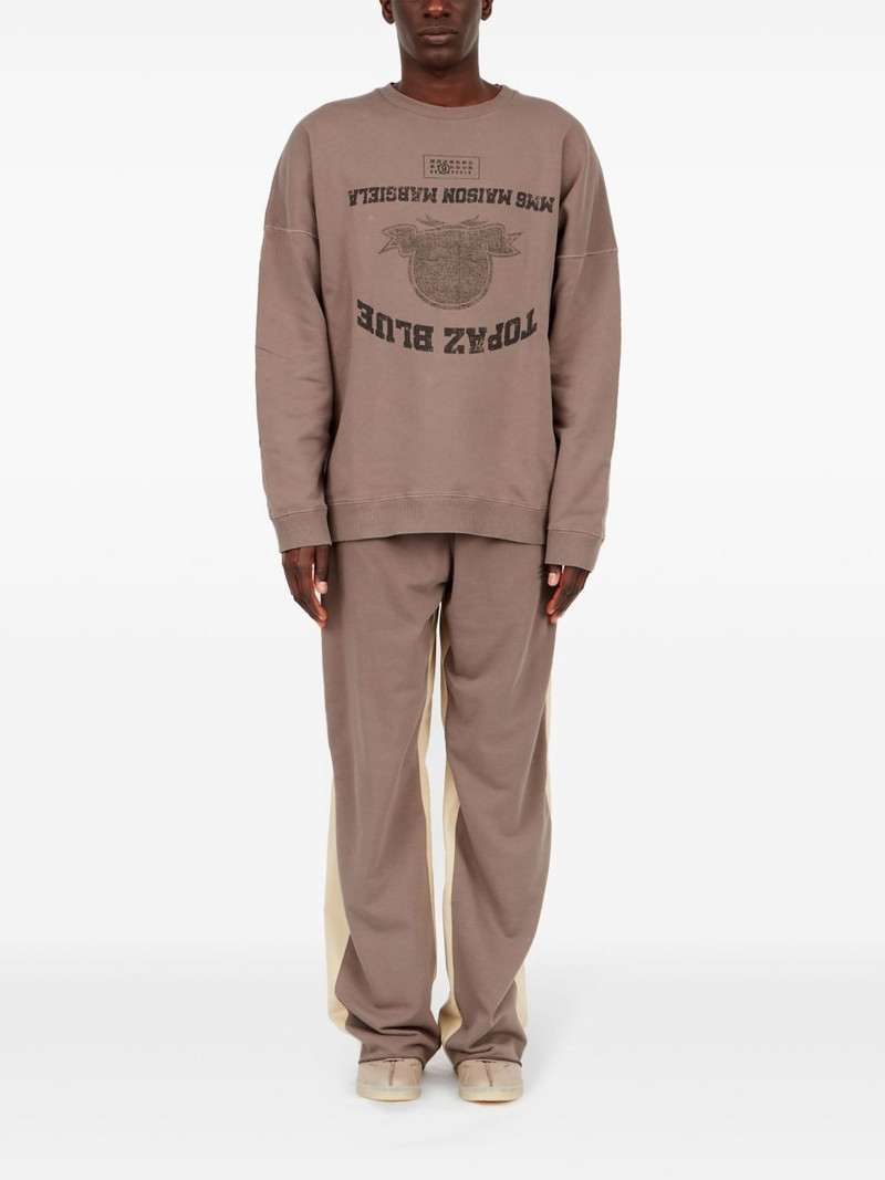 MM6 Maison Margiela numbers-motif sweatshirt outlook