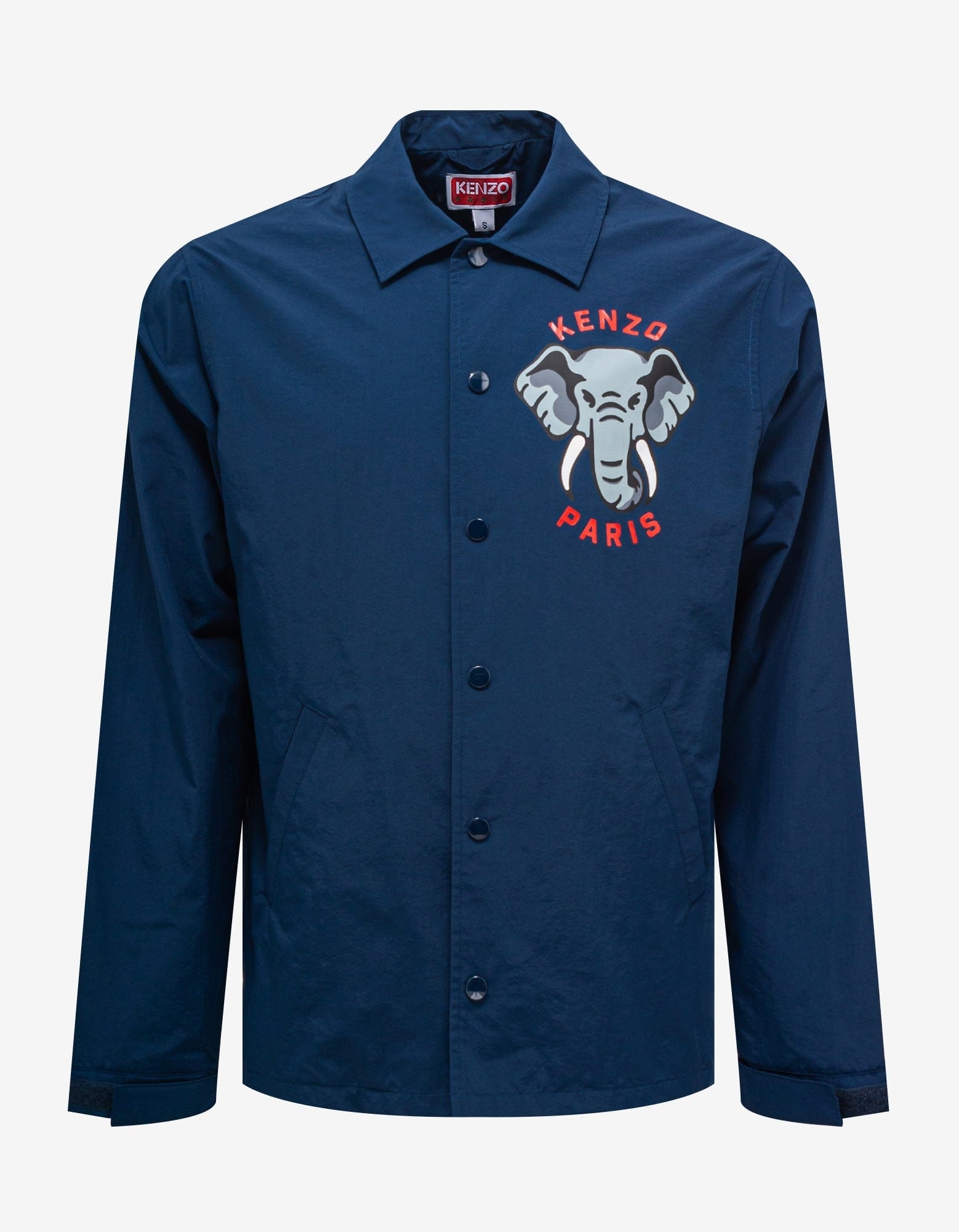 Blue 'Kenzo Elephant' Coach Jacket - 1