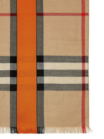 Burberry lightweight checked scarf outlook