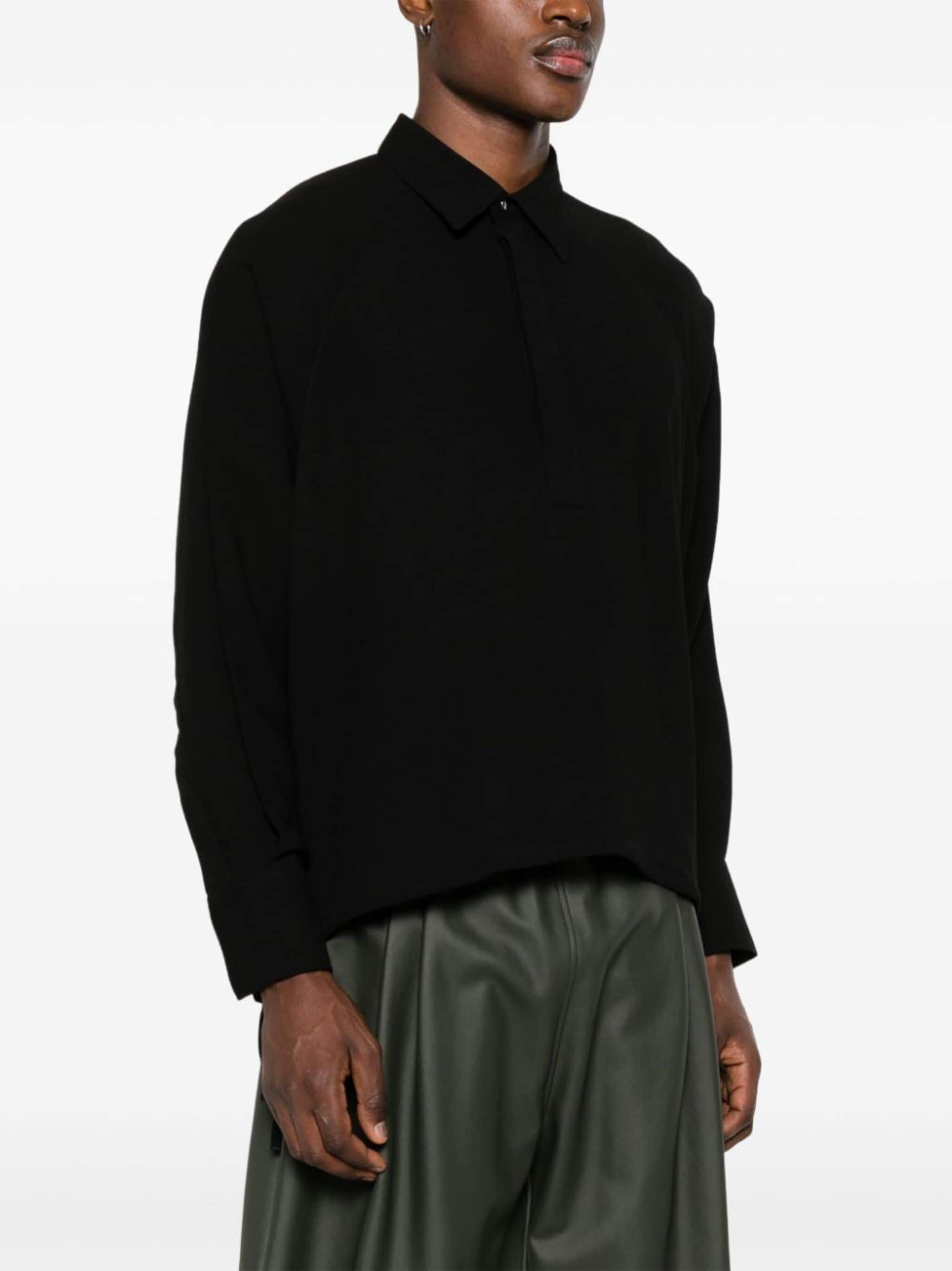 long-sleeve polo shirt - 3