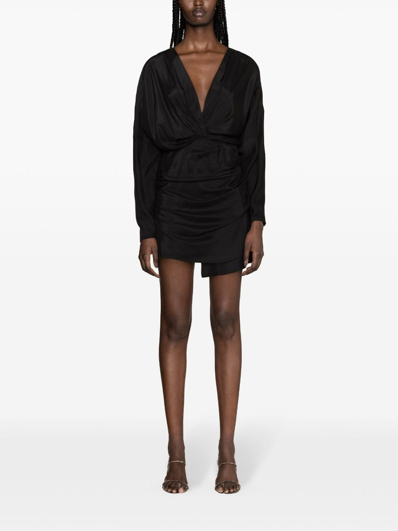 GAUGE81 Asuka drapped silk dress outlook