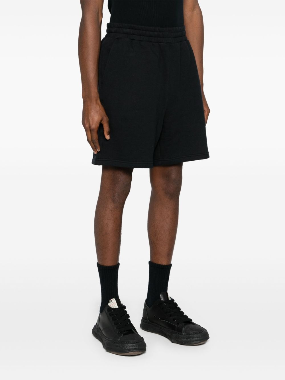 logo-embroidered track shorts - 3