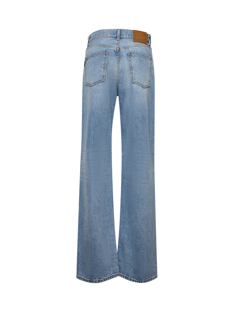HAIKURE Light blue denim Korea palazzo jeans outlook