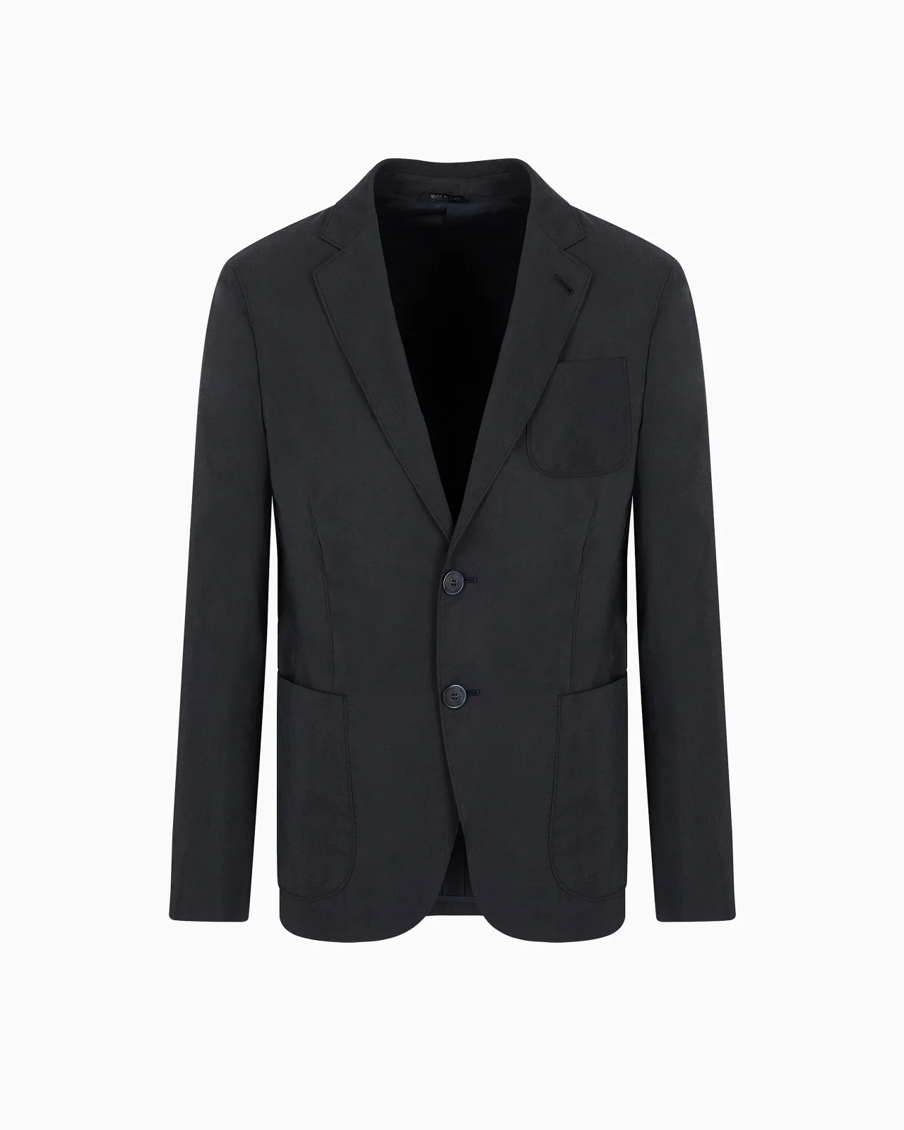 Upton Line single-breasted jacket in a silk-blend twill - 1