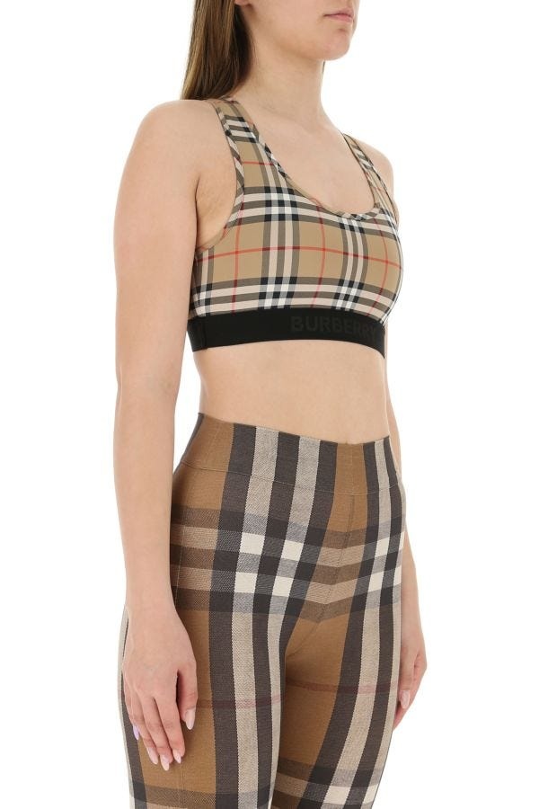 ブラジャー Burberry SS25 Printed stretch nylon top (8049477 A7028) Burberry BURBERRY Printed Stretch Nylon Top | luosophy