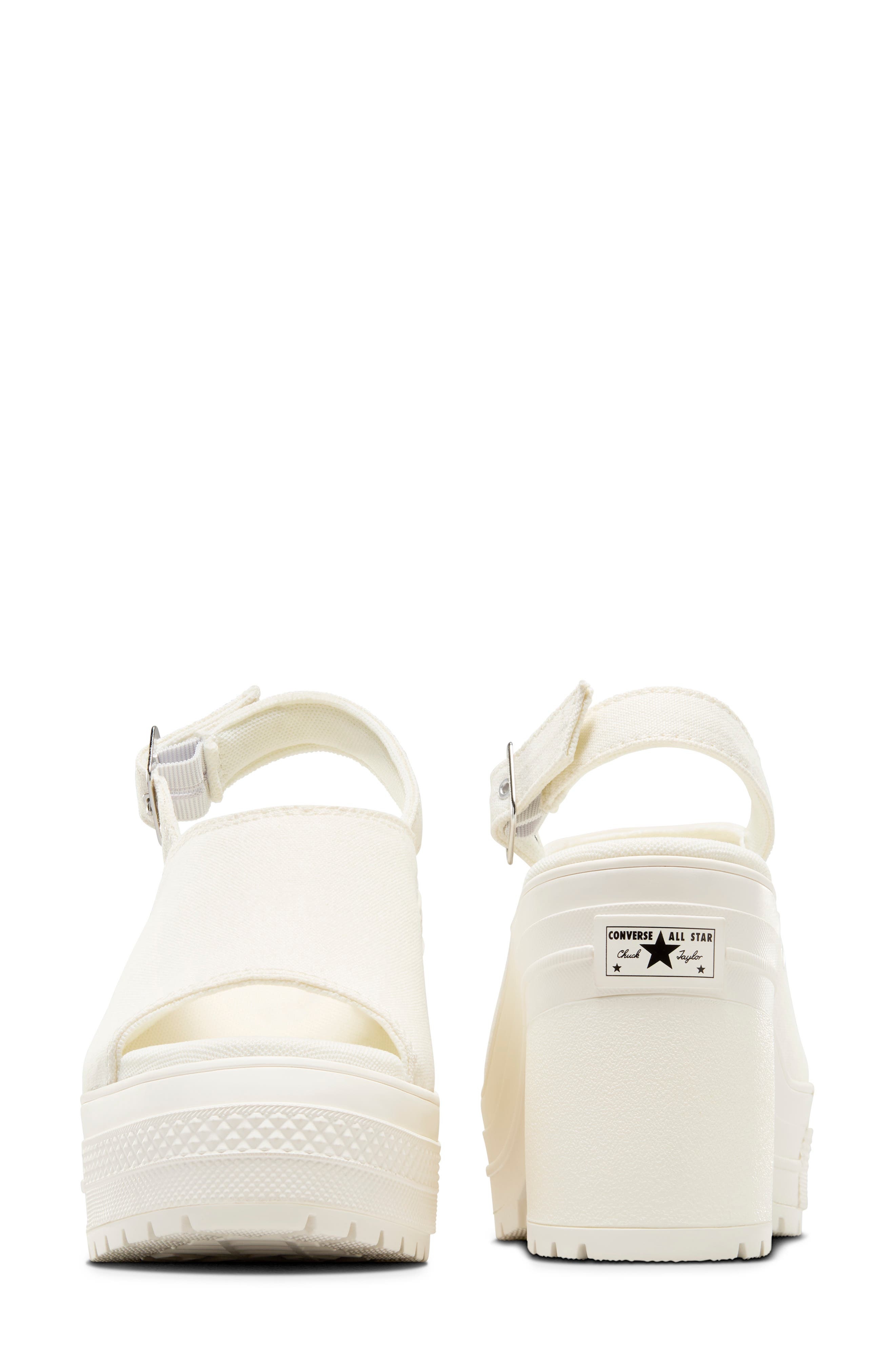 Converse Gender Inclusive Chuck 70 De Luxe Heel Slingback Sandal in Egret/Egret/Egret at Nordstrom - 8