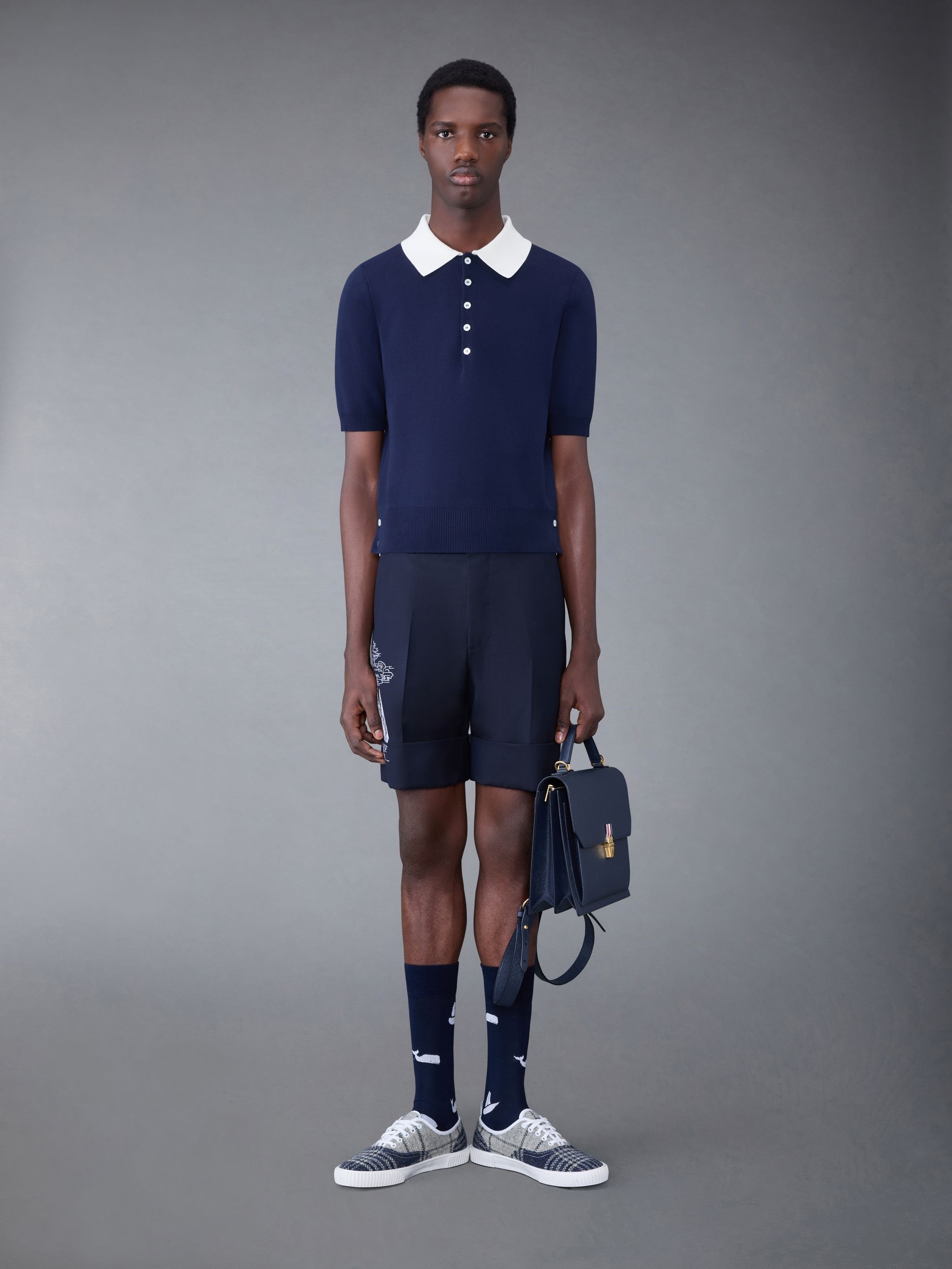 Cotton Milano Contrast Short Sleeve Polo - 3