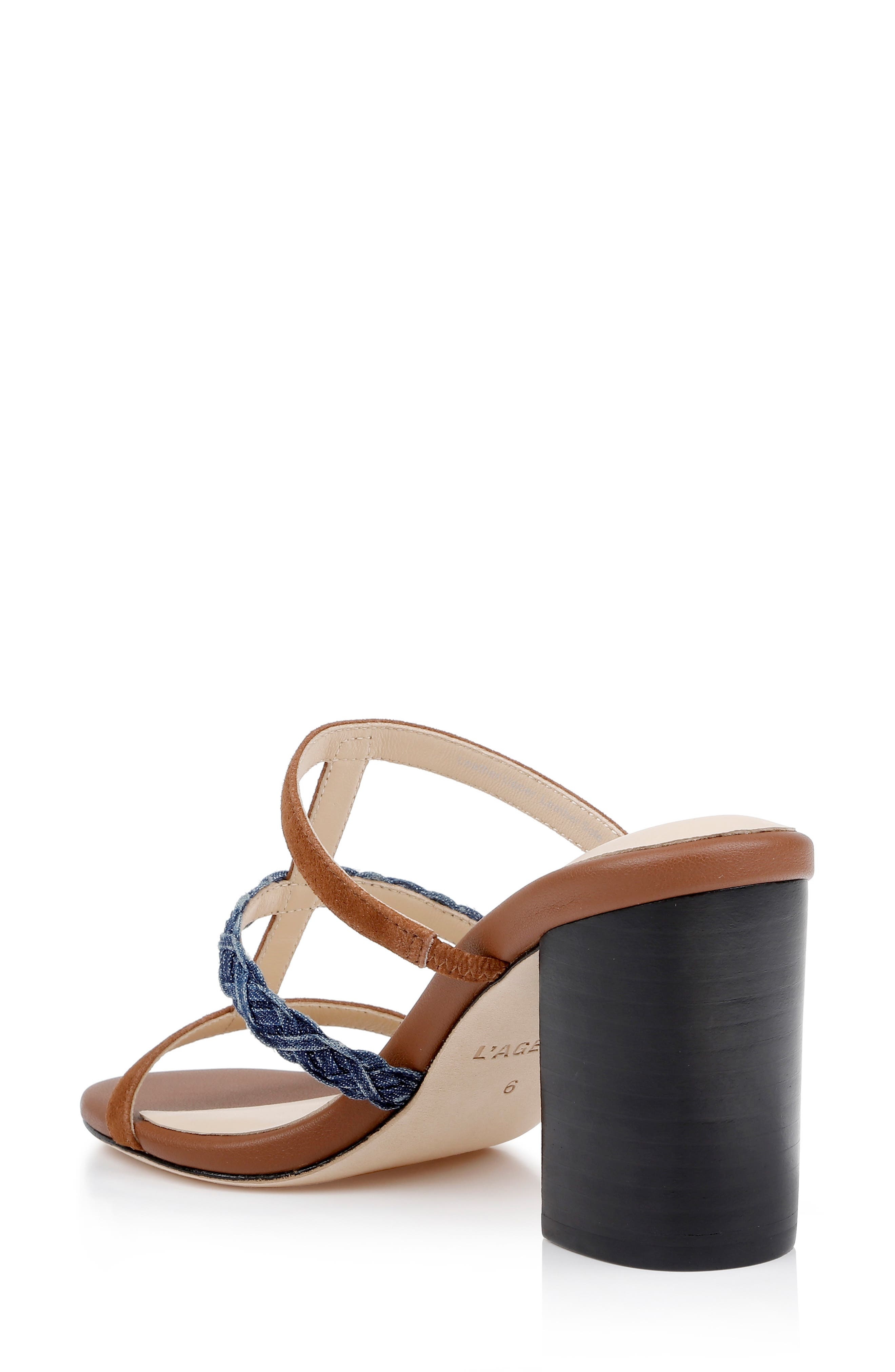 L'AGENCE Heromin Slide Sandal in Cognac Suede at Nordstrom - 2