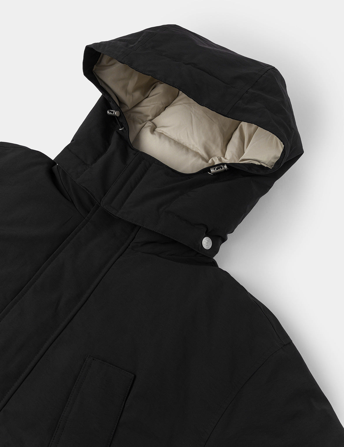 Seagull Embroidery Regular Fit Waterproof Down Jacket - 7
