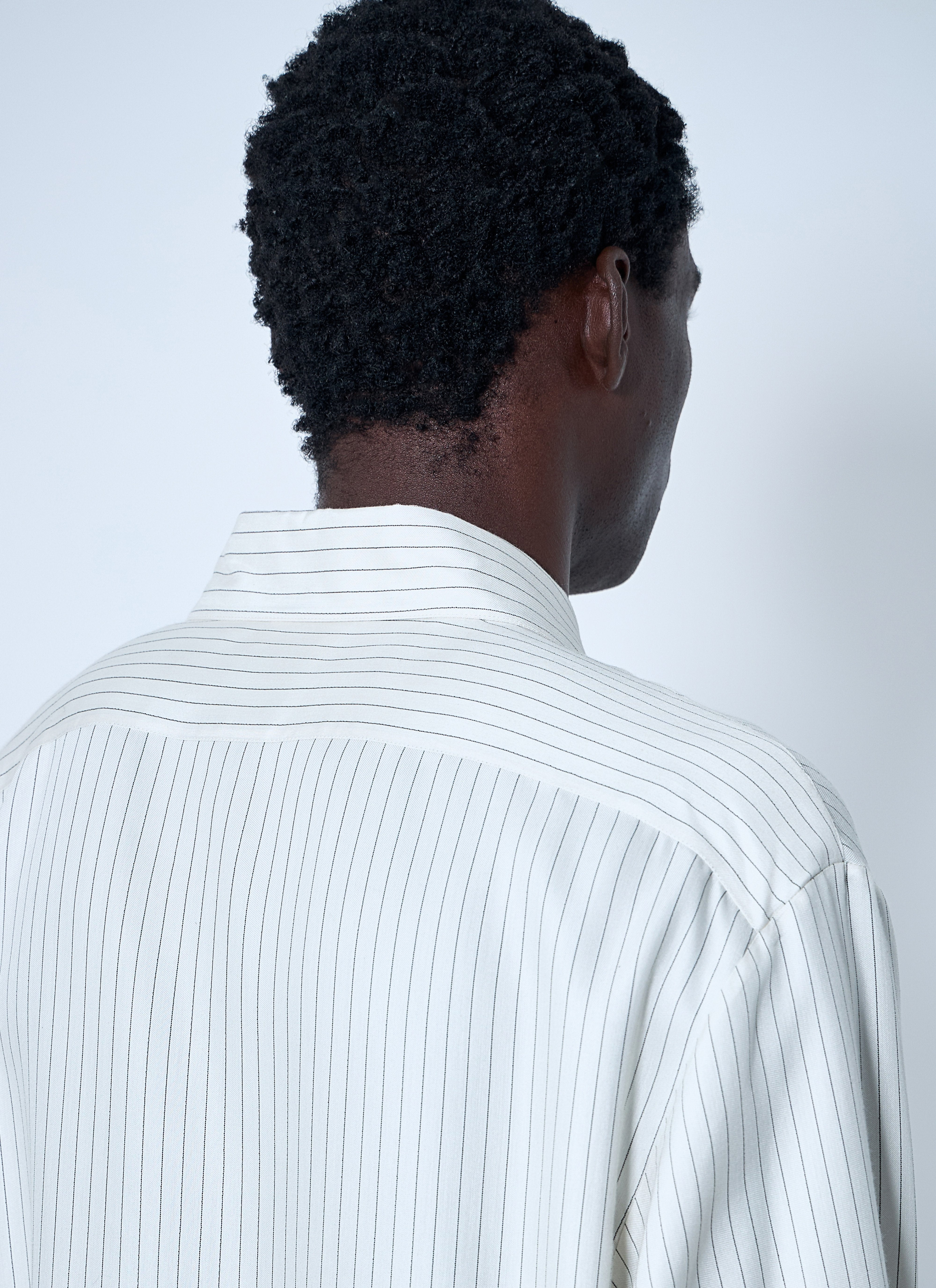 Saint Laurent Men Striped Tunic Shirt - 6