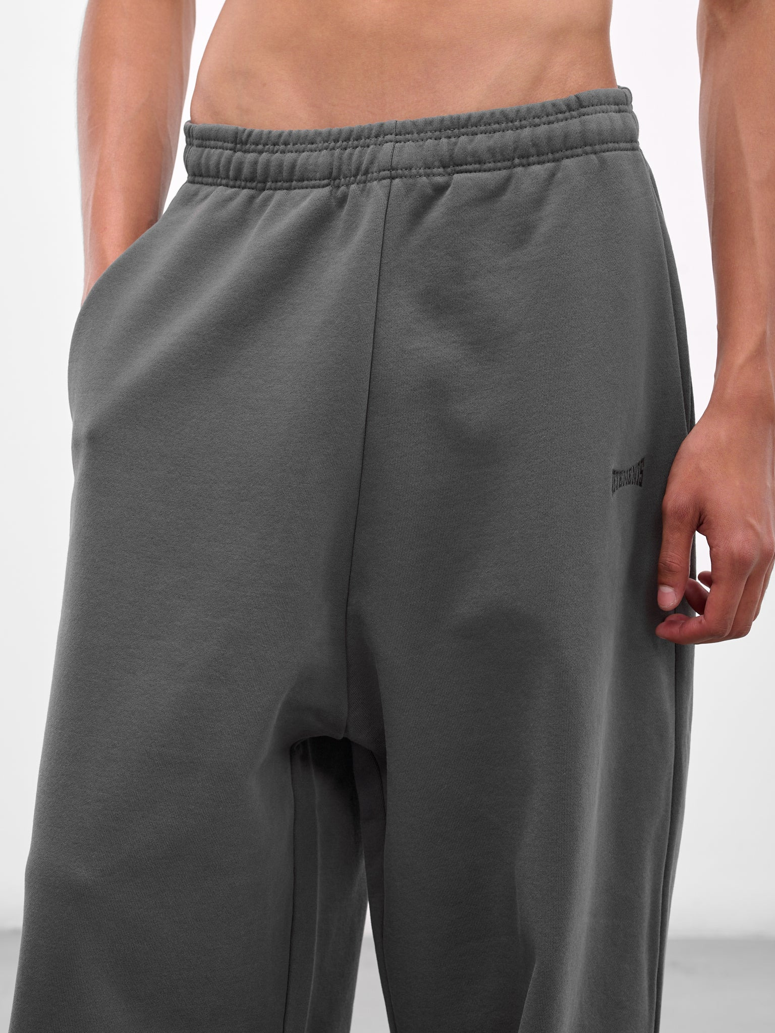 Gray Boxing Logo Baggy Sweatpants - 4