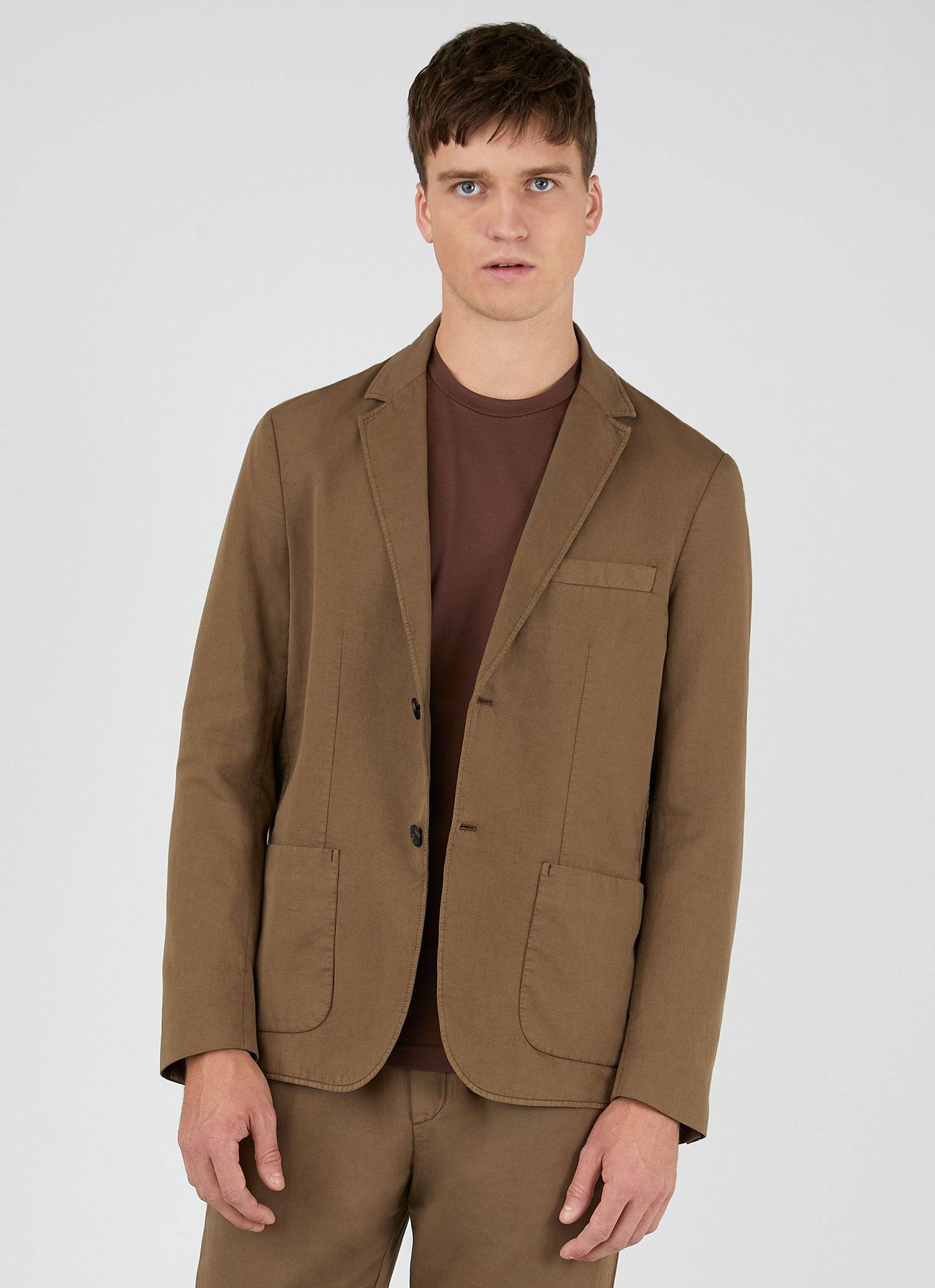 Cotton Linen Unstructured Blazer - 2