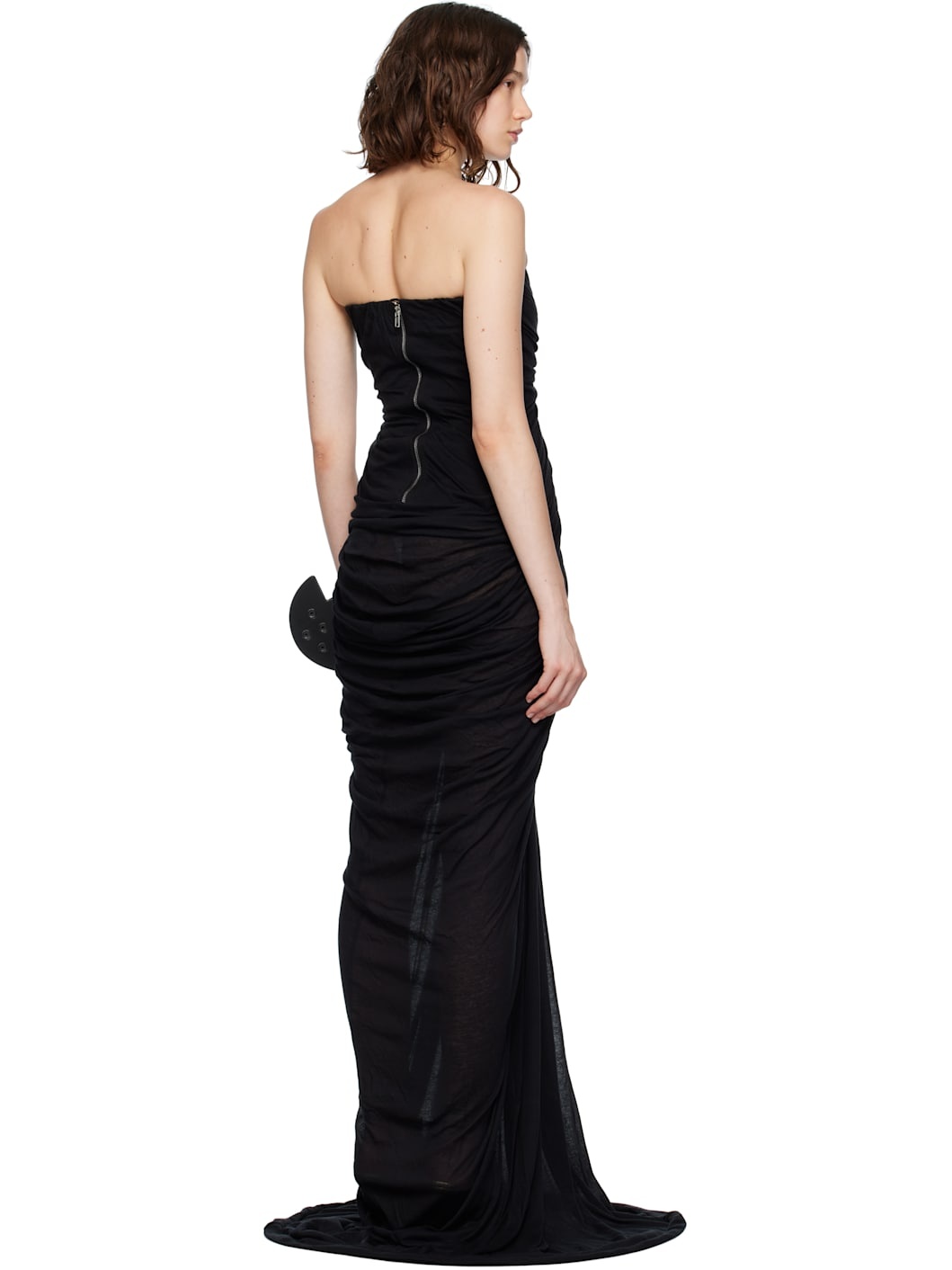 Black Concordians Bustier Unstable Maxi Dress - 3