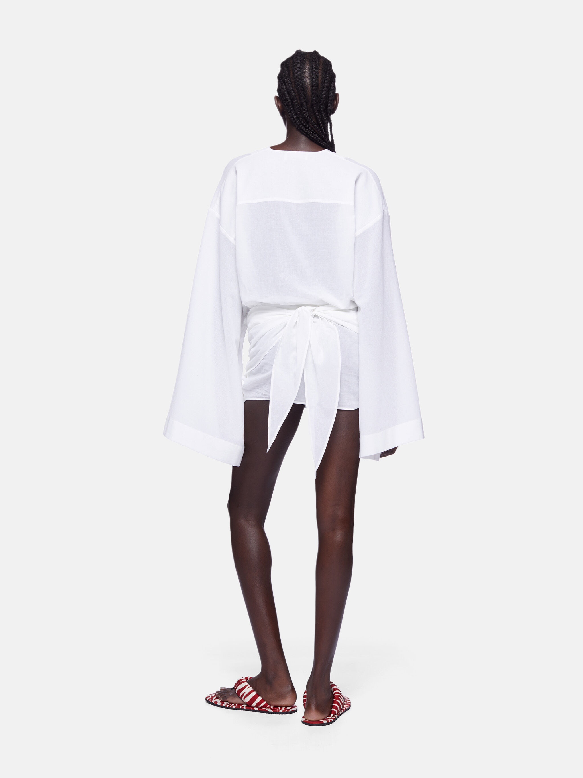 WHITE MINI DRESS - 4