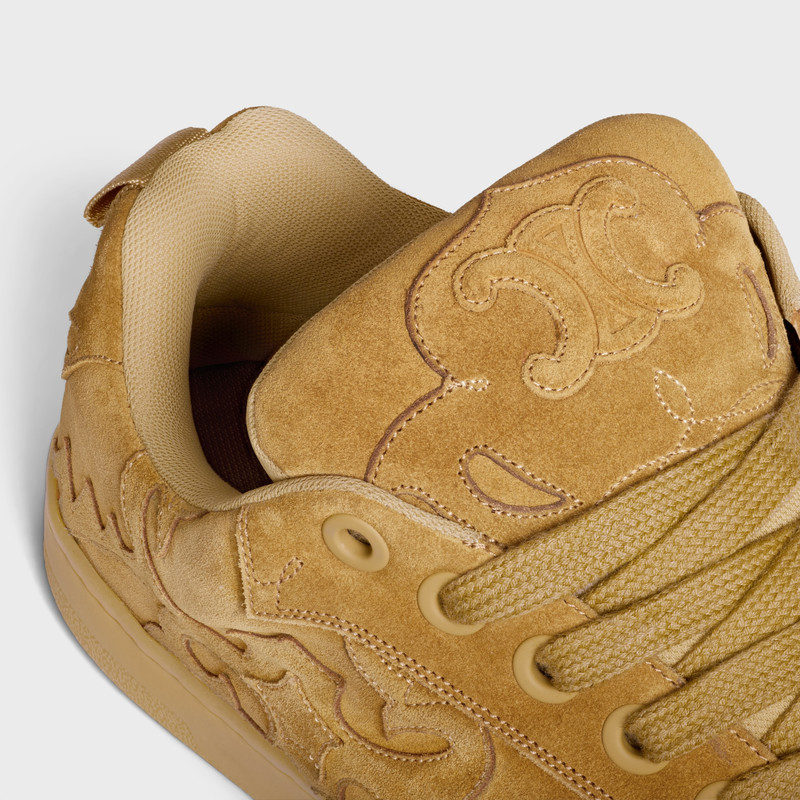 CELINE HUNTINGTON LOW LACE-UP SNEAKER IN SUEDE CALFSKIN AND MESH 5