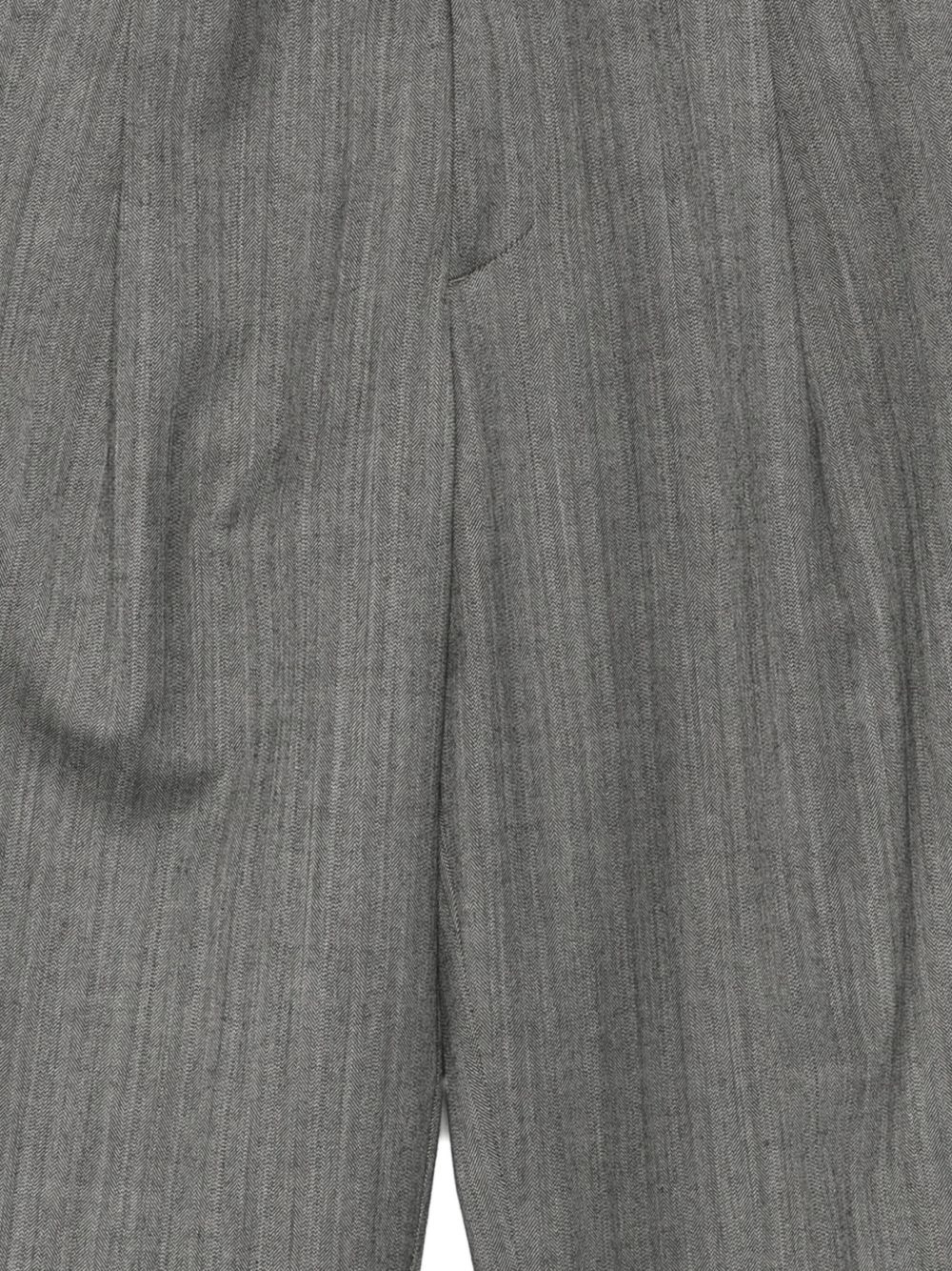 pleated-front trousers - 3