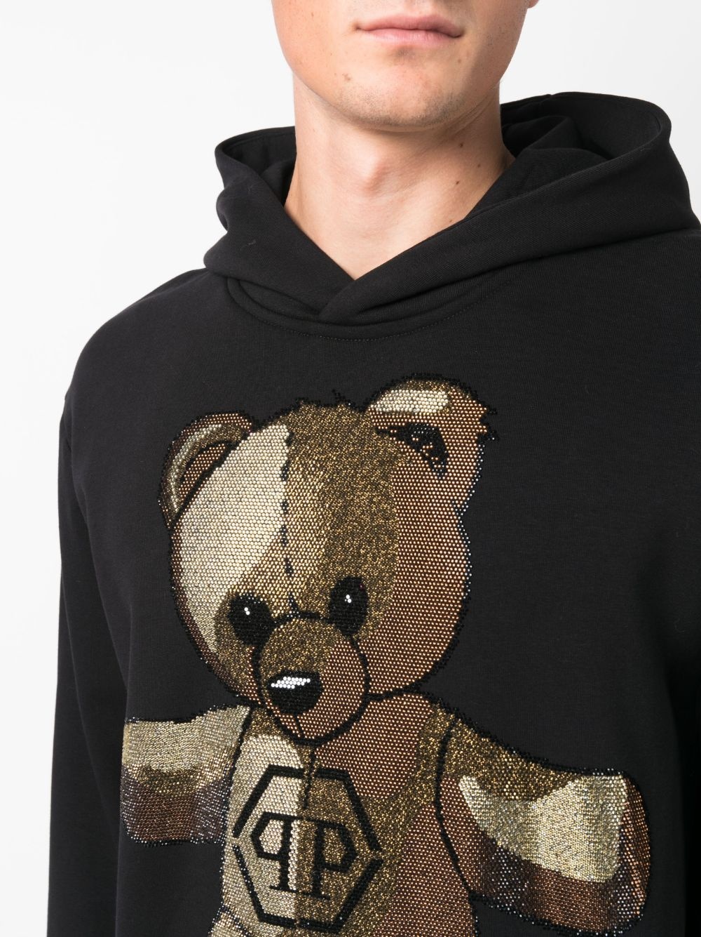 Teddy Bear rhinestone-embellished hoodie - 5