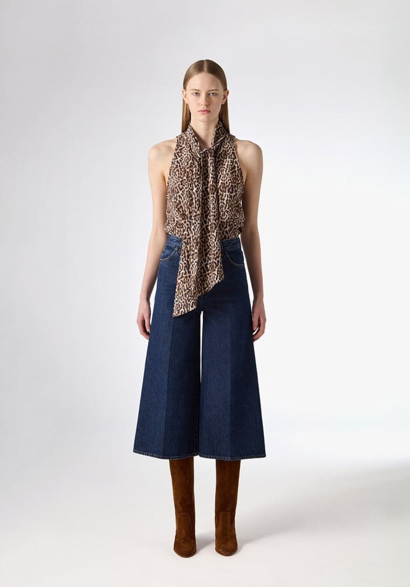 BLK DNM BLOUSE 106 BROWN LEO outlook