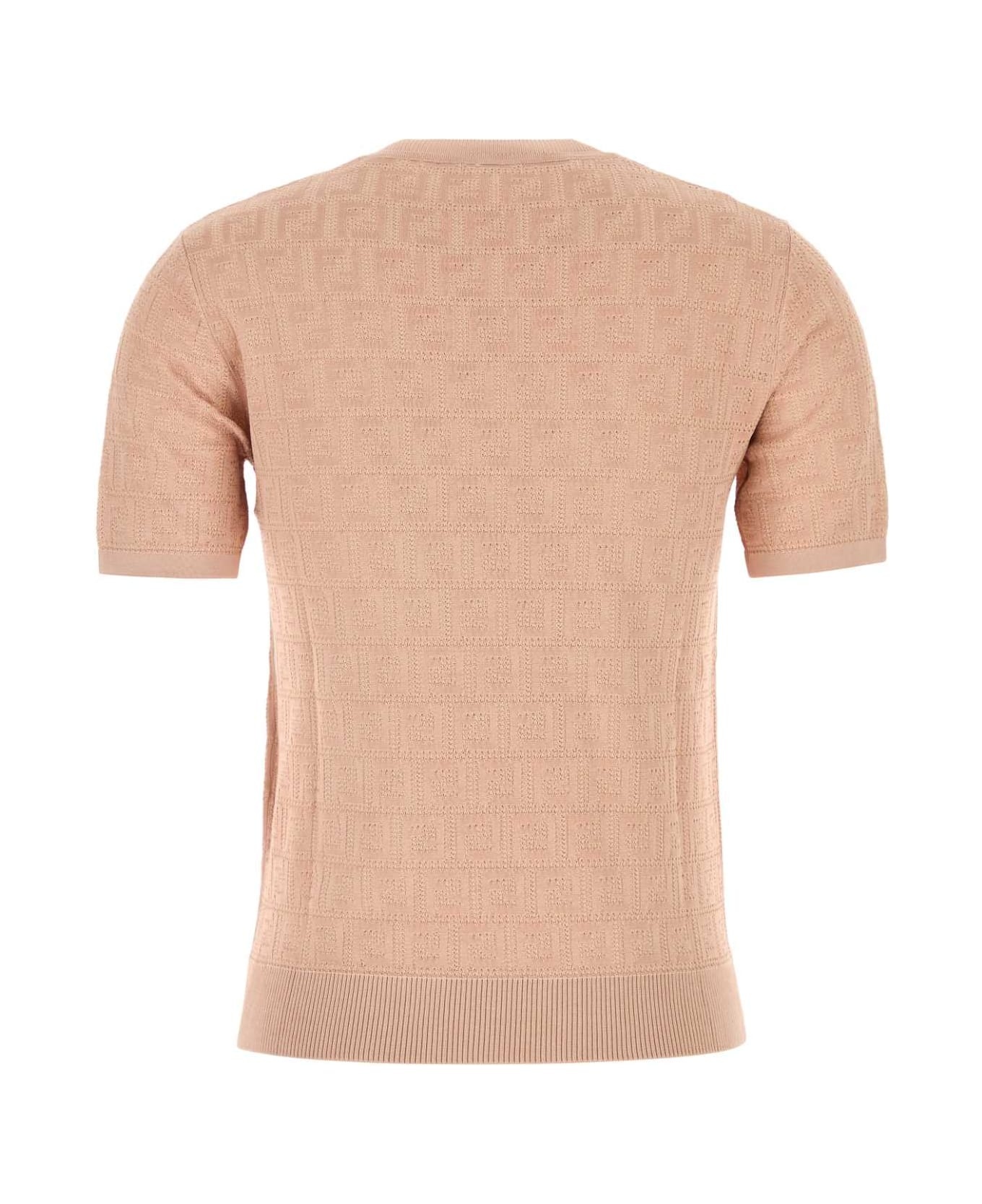 Pink Cotton Blend Sweater - 2