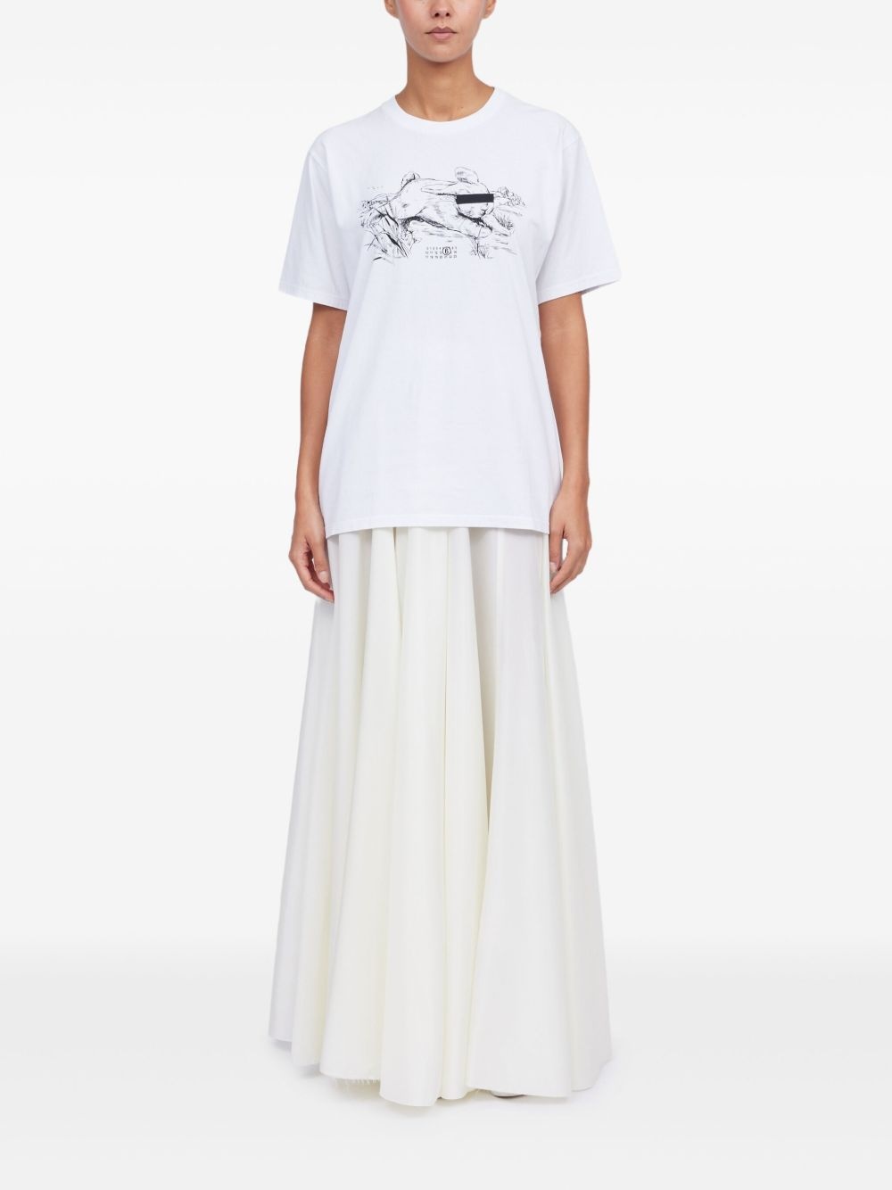 illustration-print T-shirt - 2