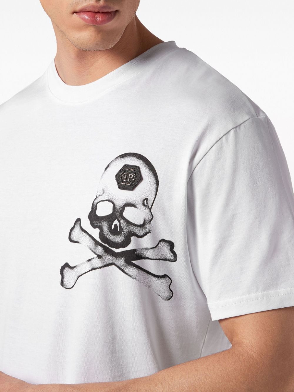 Gothic skull-print cotton T-shirt - 5