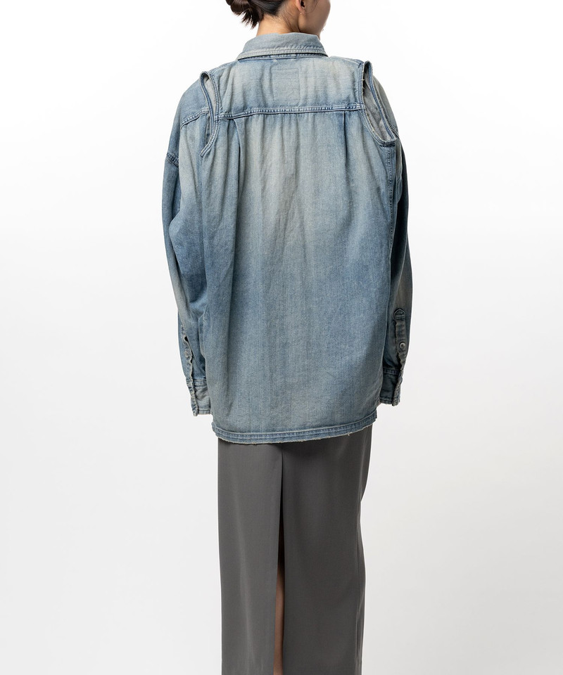 Vest Combined Denim Shirt 13