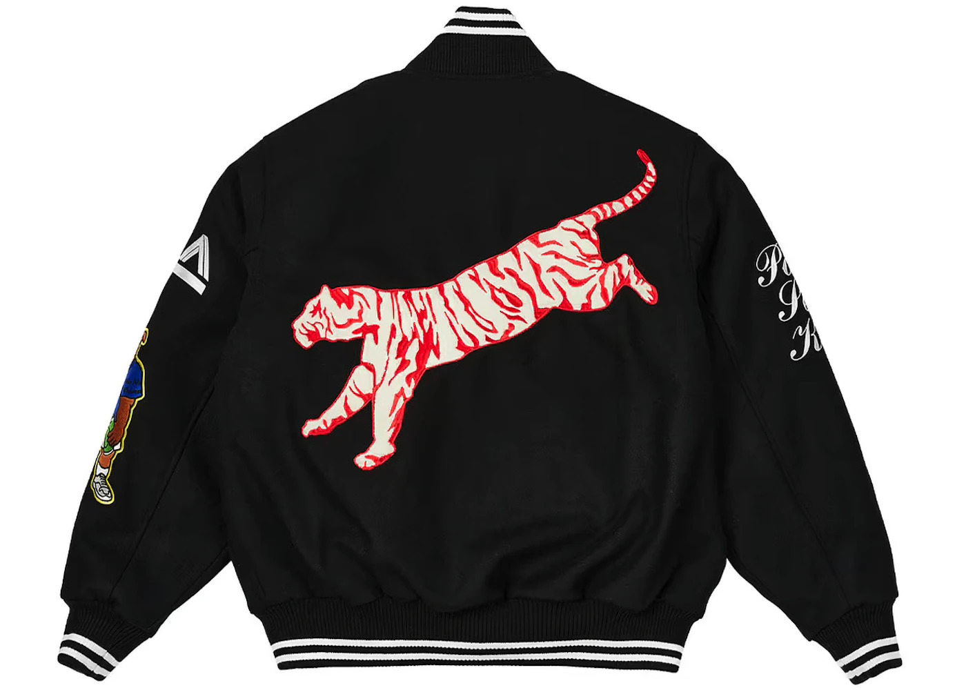 Palace Seoul Exclusive Varsity Jacket Black - 3