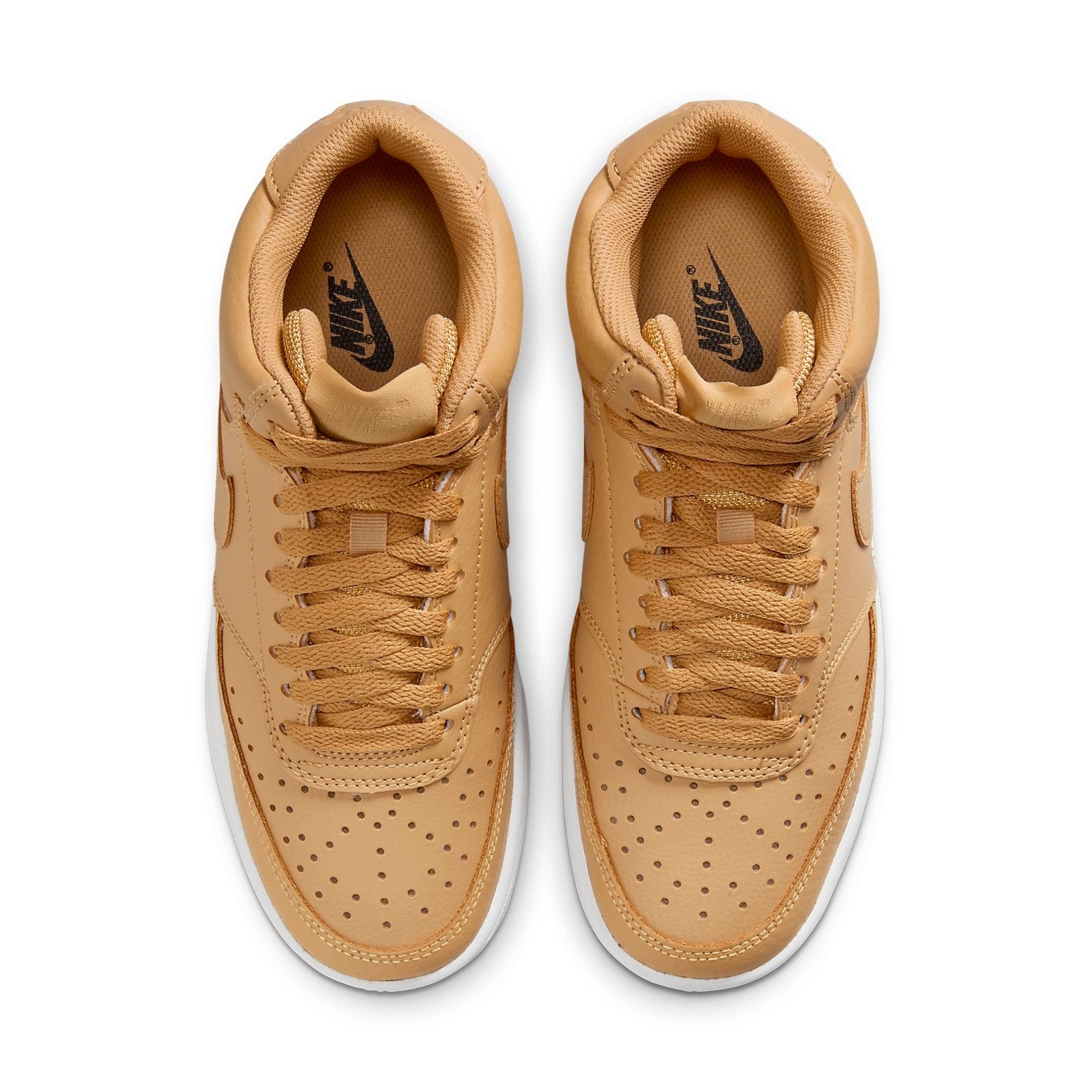 (WMNS) Nike Court Vision Mid Wheat CD5436-700 - 4