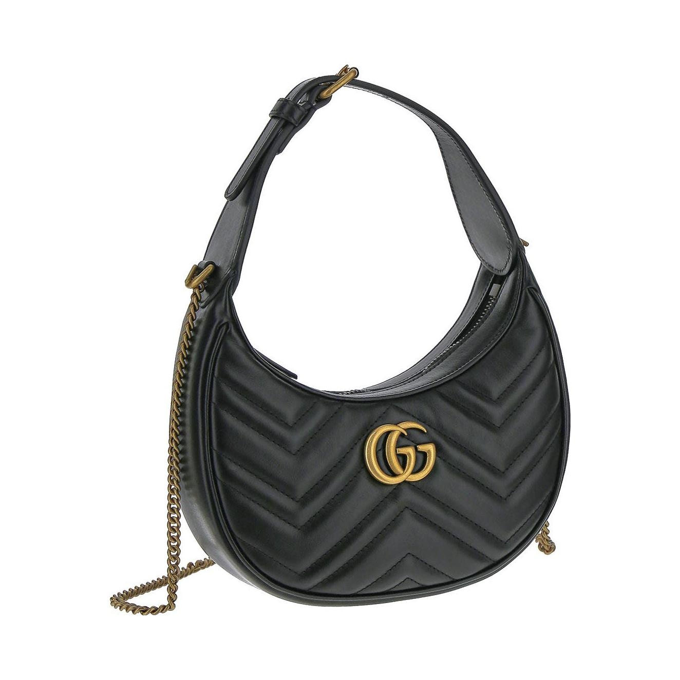 (WMNS) Gucci GG Marmont Half-Moon-Shaped Mini Bag 'Nero' 699514-DTDHT-1000 - 2