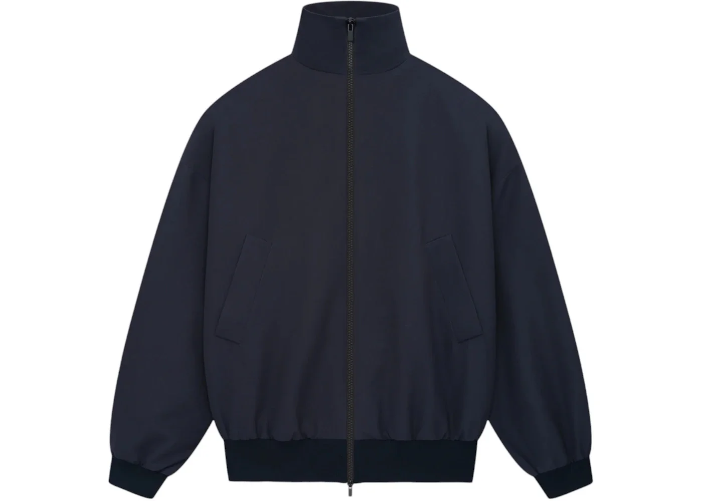 Fear of God Wool High Neck Track Jacket Navy - 1