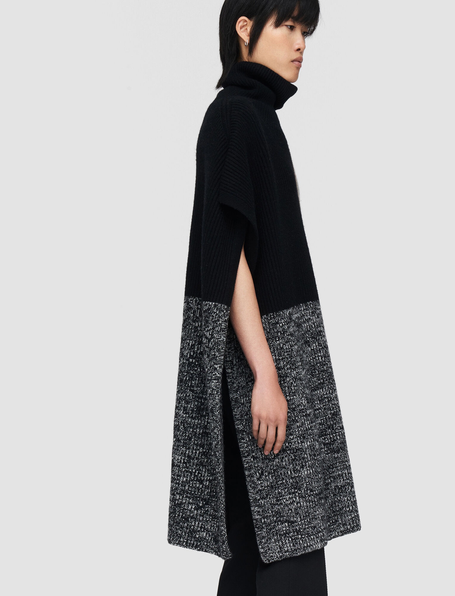 Merino Collage Poncho - 3