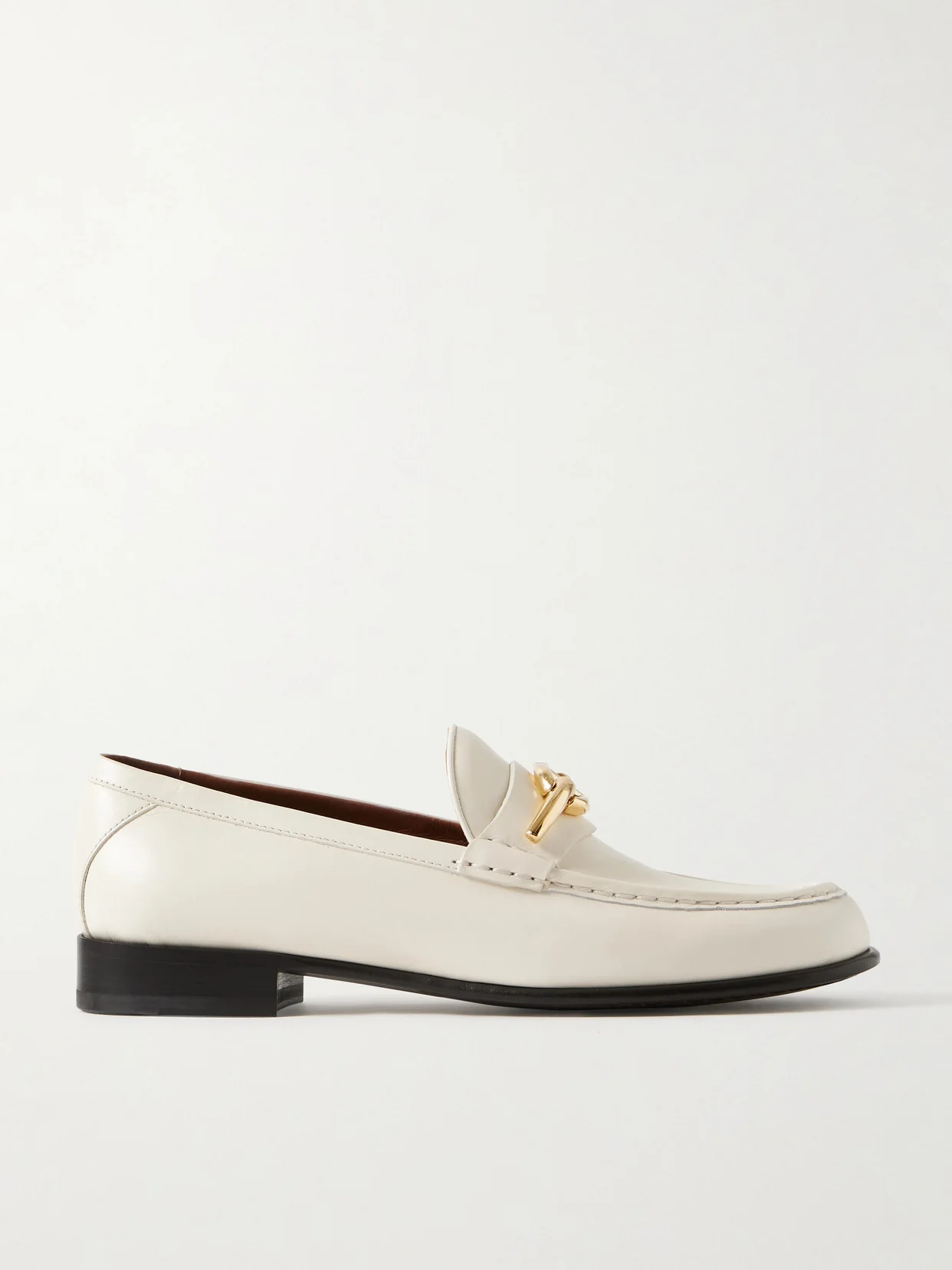 Vlogo Gate Embellished Leather Loafers - 1