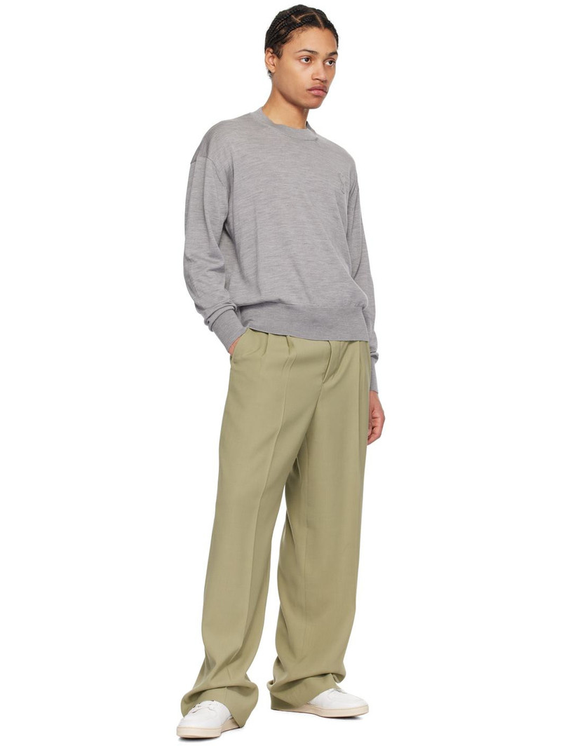 AMI Paris Gray Ami de Cœur Sweater outlook